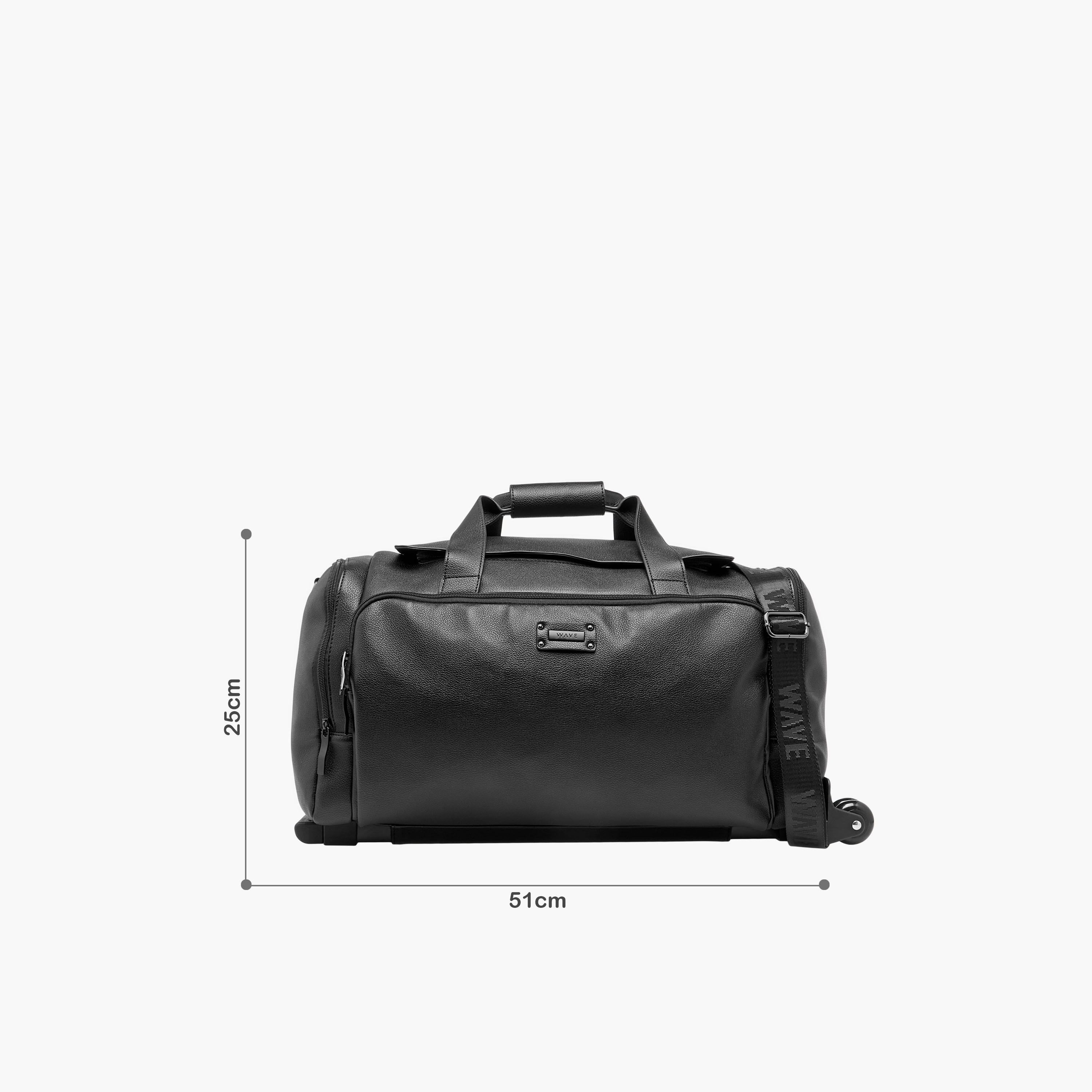 WAVE Textured Softcase Trolley Bag with Retractable Handle-travel-luggagesandbags-luggage-image-2