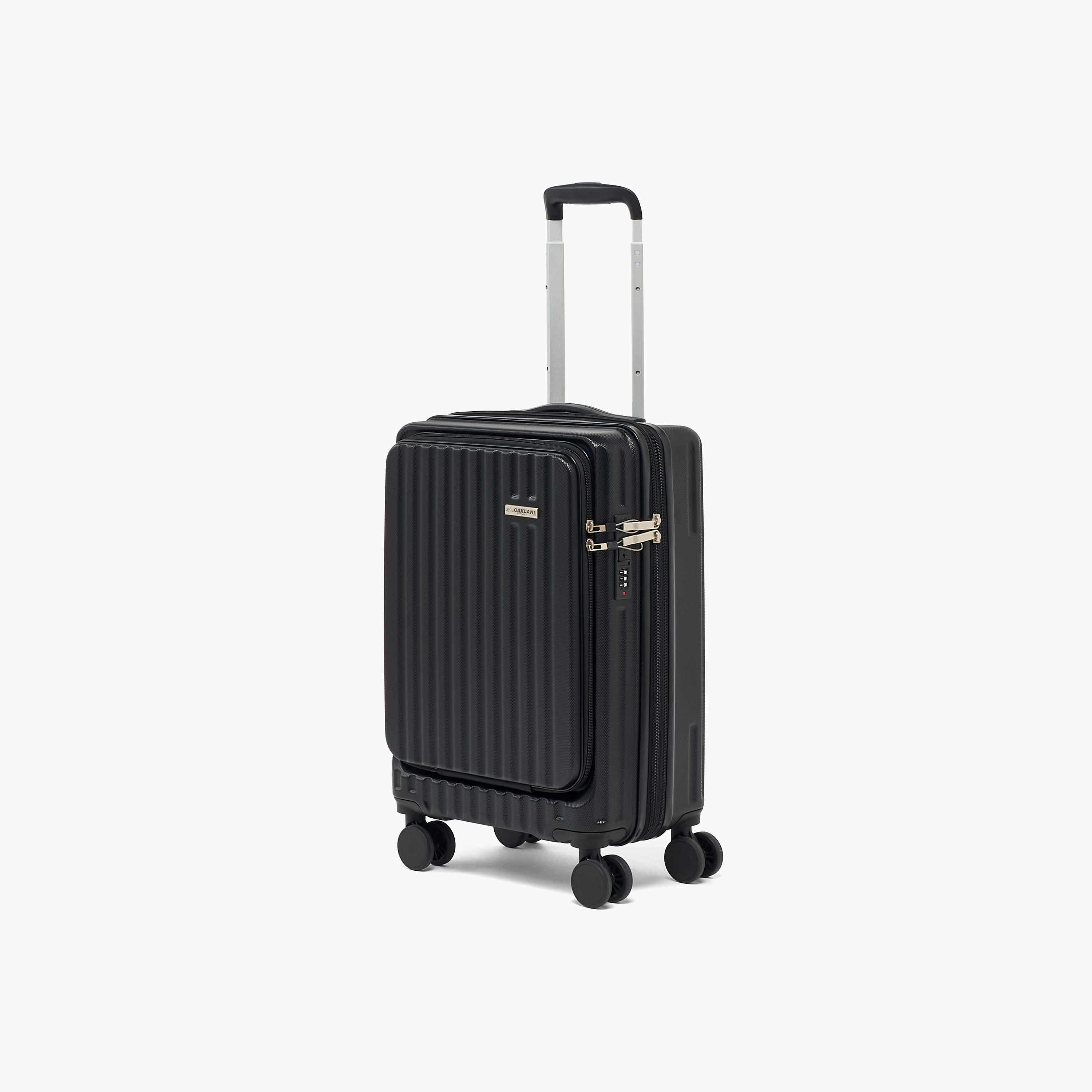شنطة ترولي صلبة بارزة الملمس بمقبض قابل للسحب من أوكلان من شوإكسبريس - للكبينة-travel-luggagesandbags-luggage-image-1
