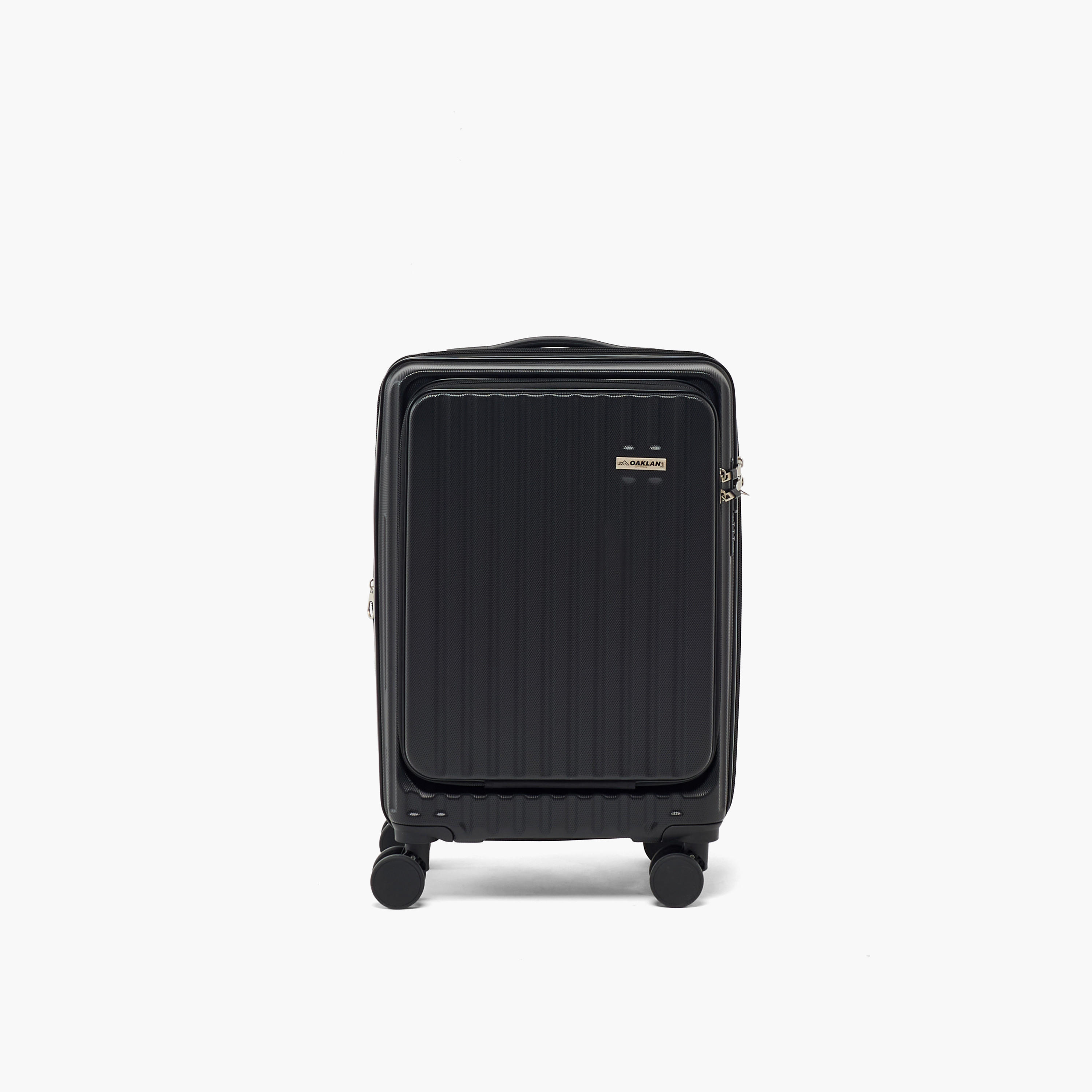 شنطة ترولي صلبة بارزة الملمس بمقبض قابل للسحب من أوكلان من شوإكسبريس - للكبينة-travel-luggagesandbags-luggage-image-2