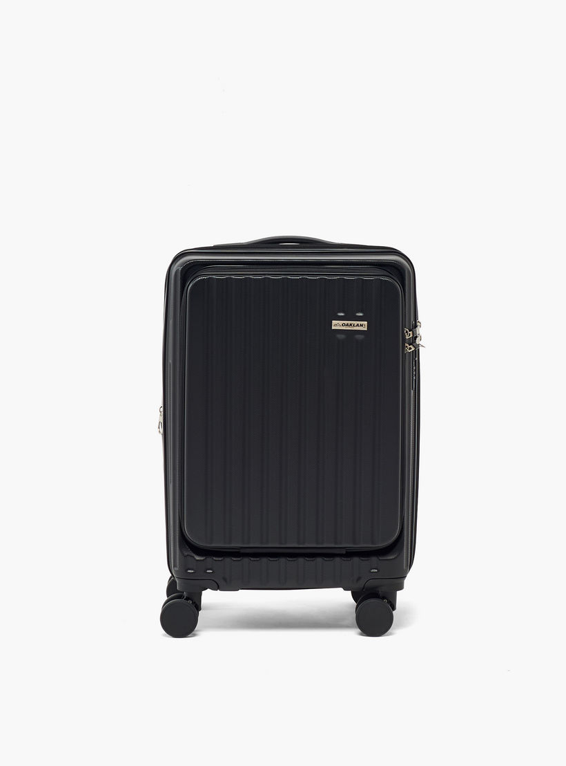 شنطة ترولي صلبة بارزة الملمس بمقبض قابل للسحب من أوكلان من شوإكسبريس - للكبينة-travel-luggagesandbags-luggage-image-2