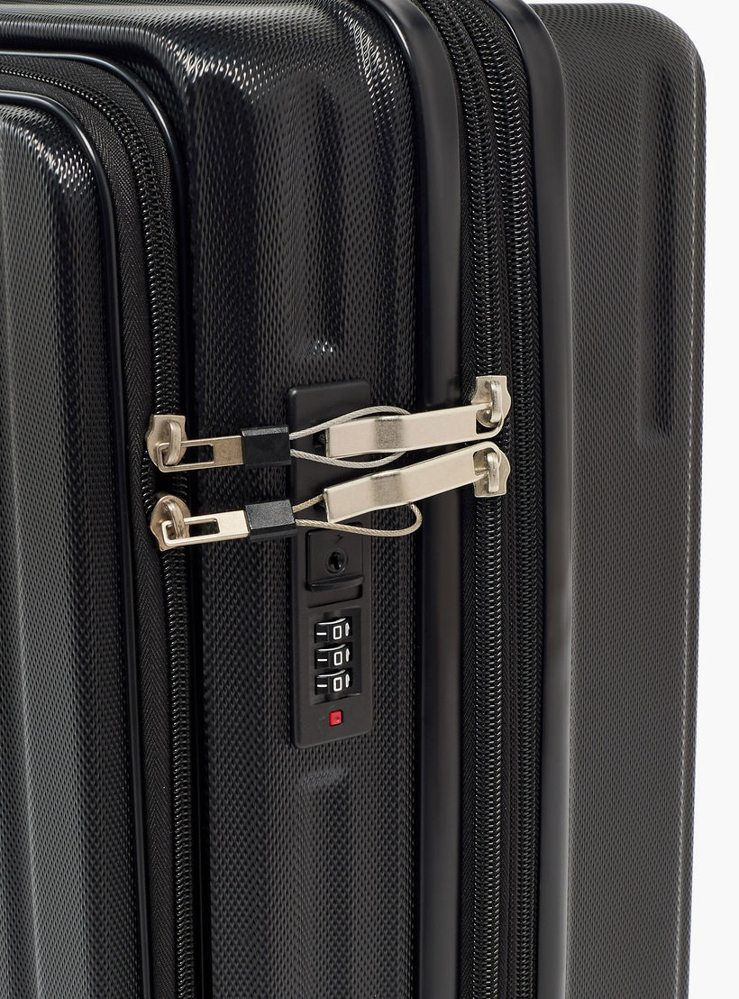 شنطة ترولي صلبة بارزة الملمس بمقبض قابل للسحب من أوكلان من شوإكسبريس - للكبينة-travel-luggagesandbags-luggage-image-4