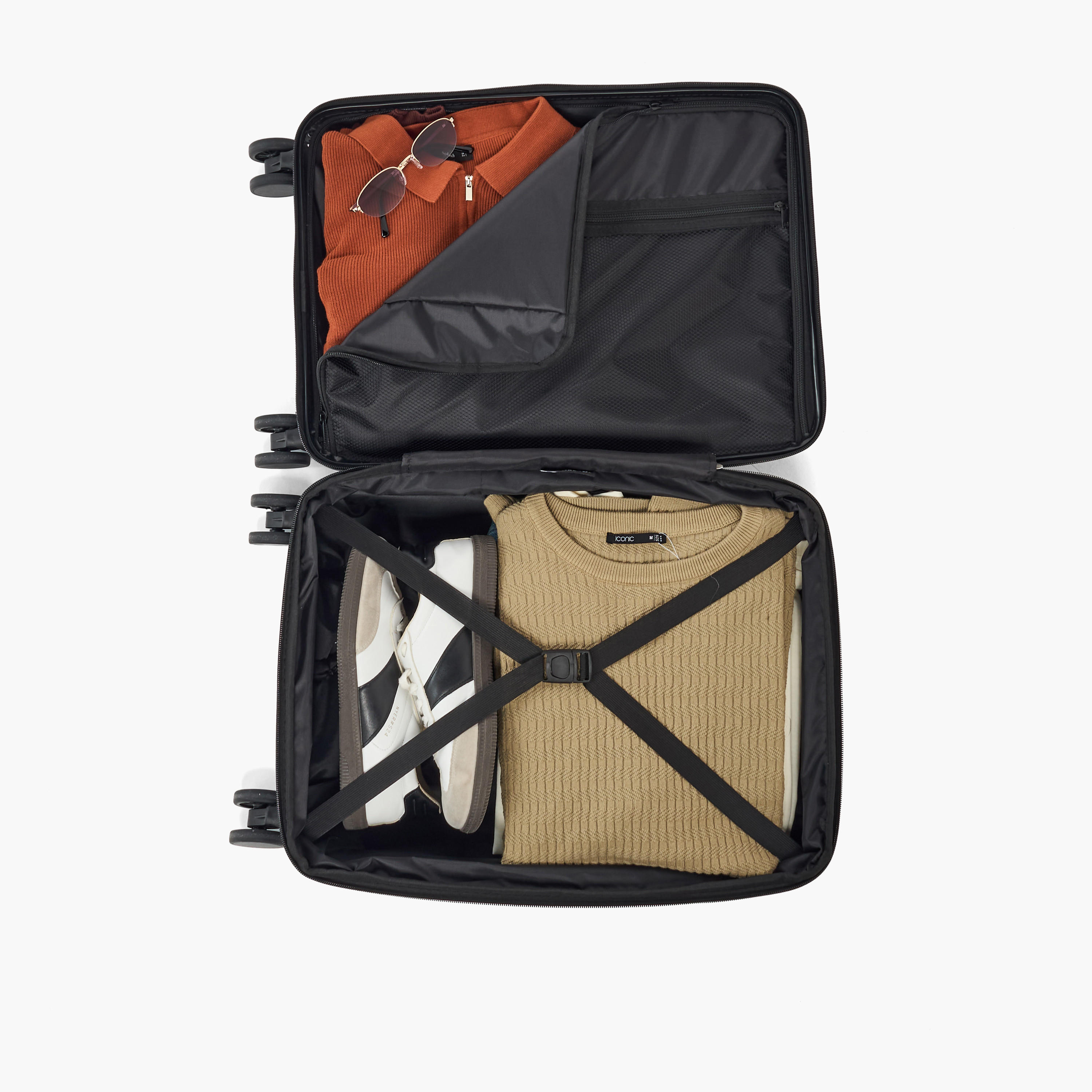 شنطة ترولي صلبة بارزة الملمس بمقبض قابل للسحب من أوكلان من شوإكسبريس - للكبينة-travel-luggagesandbags-luggage-image-8