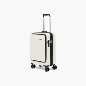 Oaklan by Shoexpress Textured Hardcase Luggage Trolley with Retractable Handle - Cabin-travel-luggagesandbags-image-1