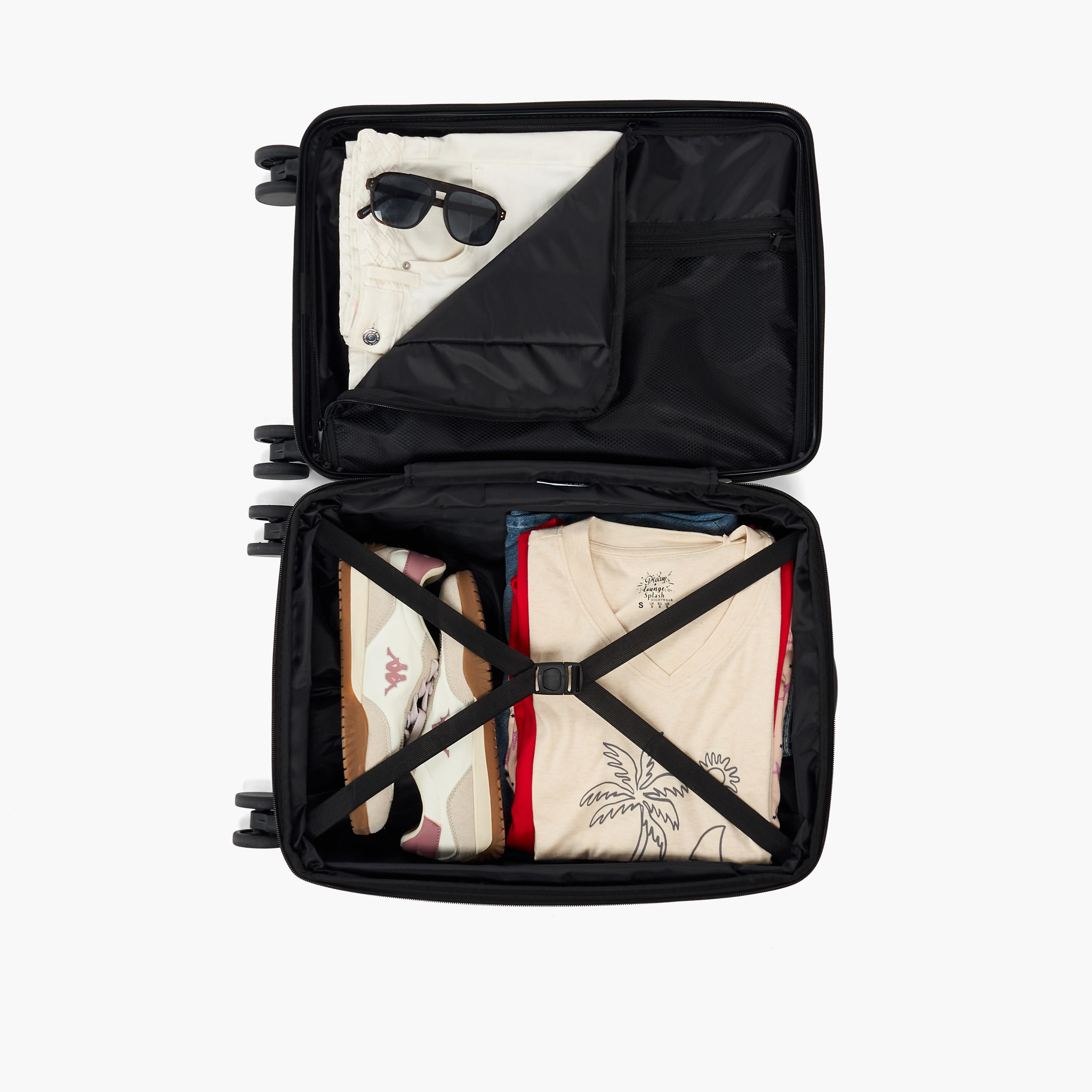 Oaklan by Shoexpress Textured Hardcase Luggage Trolley with Retractable Handle - Cabin-travel-luggagesandbags-luggage-image-8