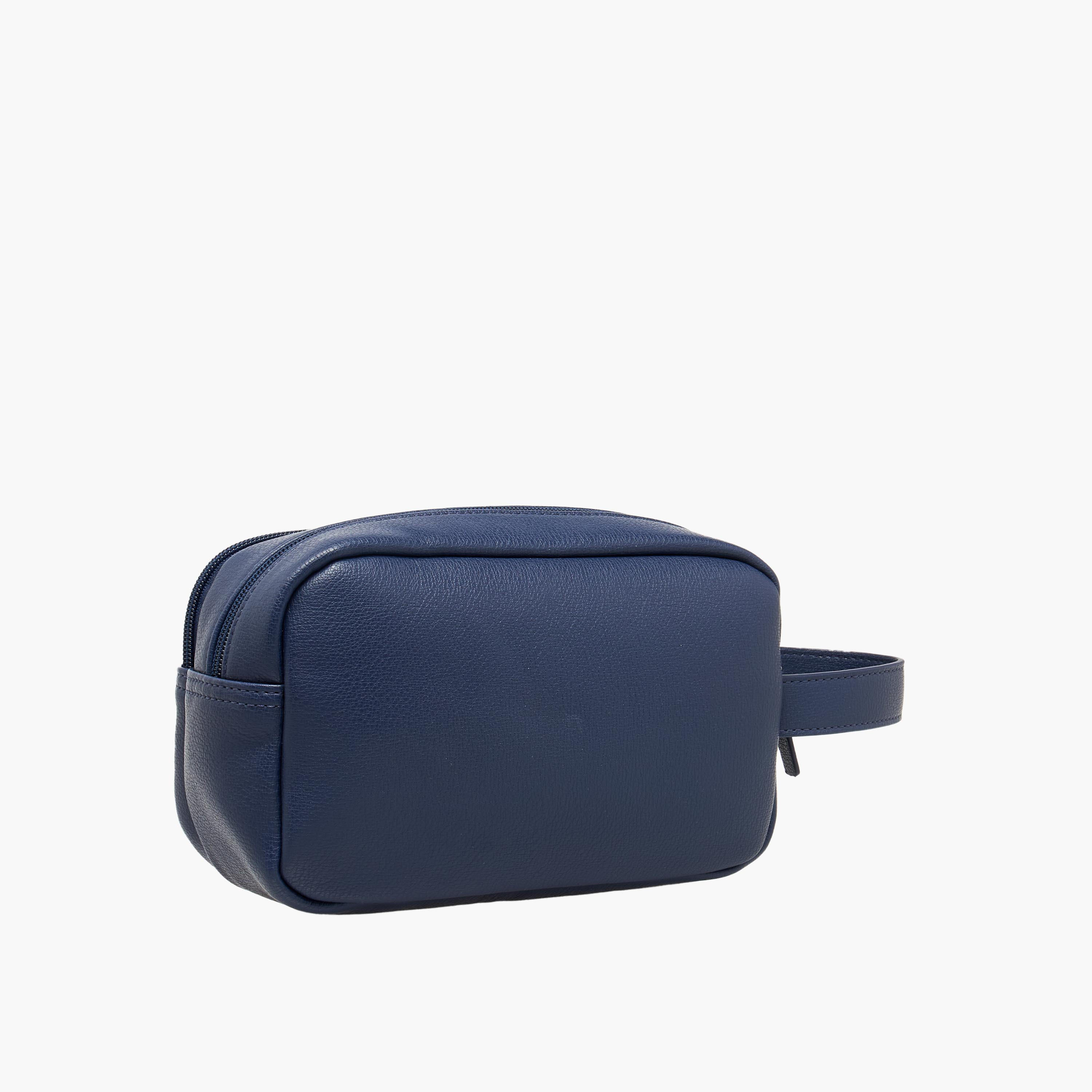 شنطة صغيرة سادة بسحاب إغلاق وحزام معصم من دوتشيني-men-bags-image-3