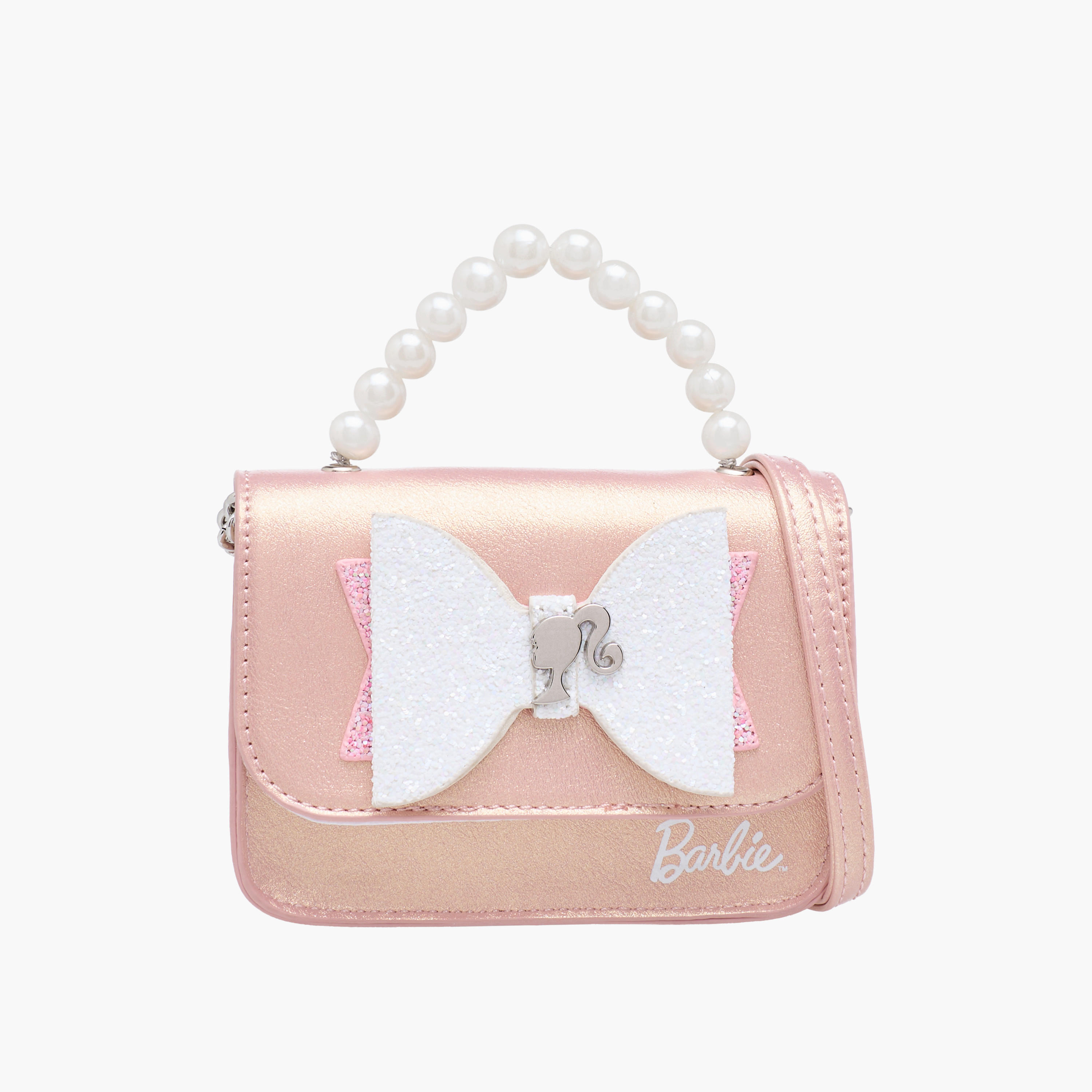 Barbie Bow Accent Crossbody Bag with Pearl Handle-girls-accessories-bags-image-1