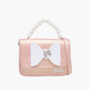 Barbie Bow Accent Crossbody Bag with Pearl Handle-girls-accessories-image-1