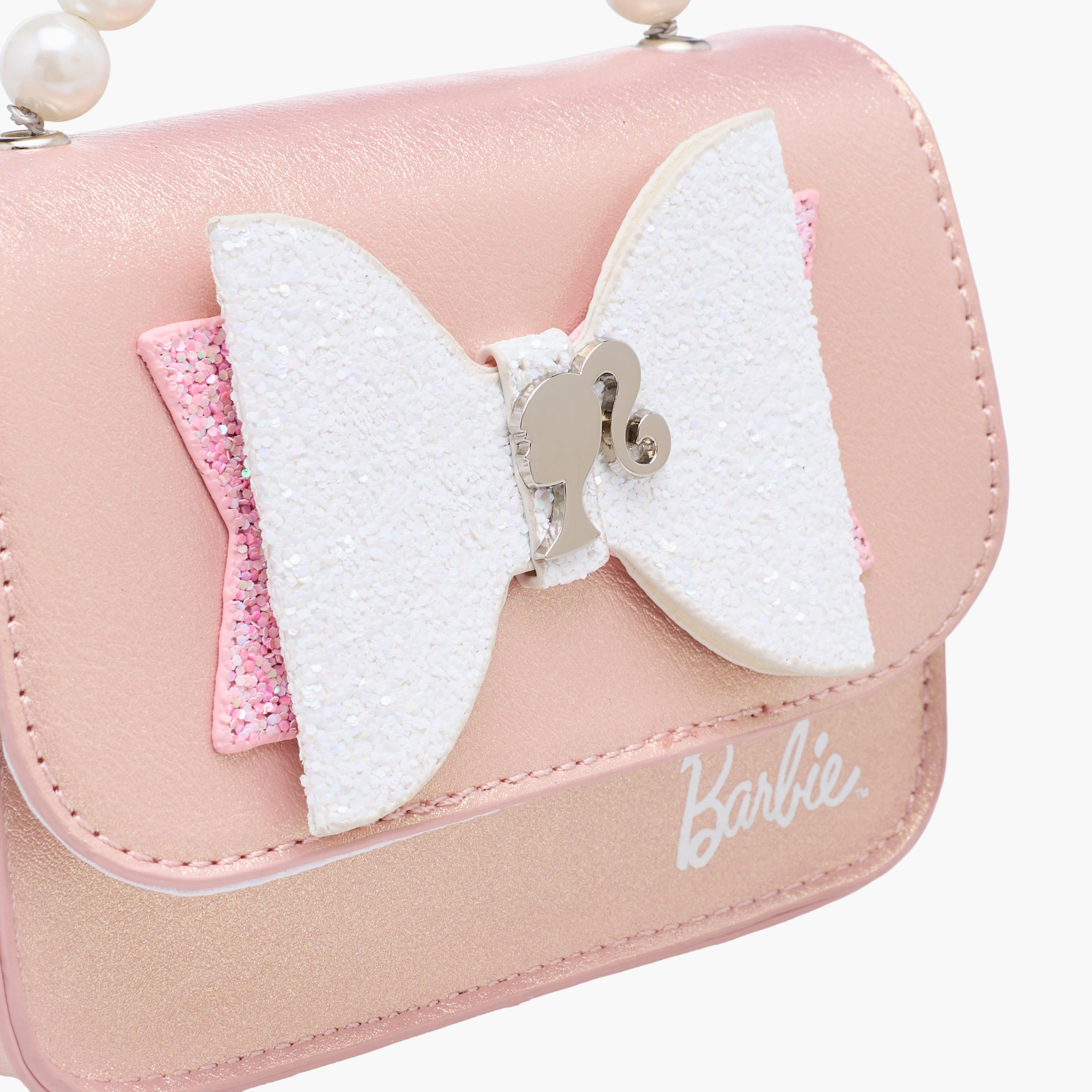 Barbie Bow Accent Crossbody Bag with Pearl Handle-girls-accessories-bags-image-5