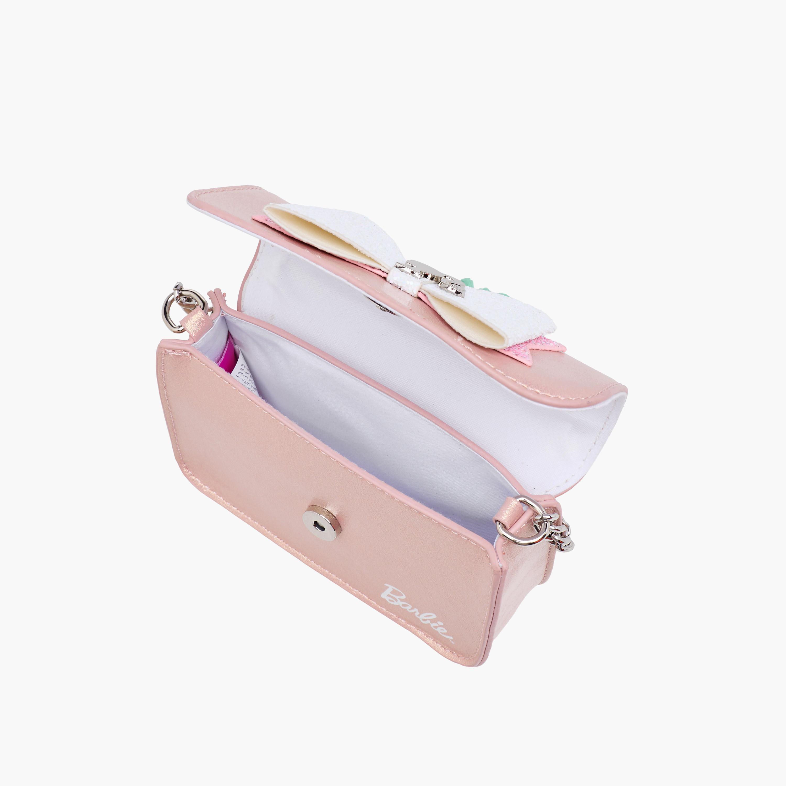 Barbie Bow Accent Crossbody Bag with Pearl Handle-girls-accessories-bags-image-8