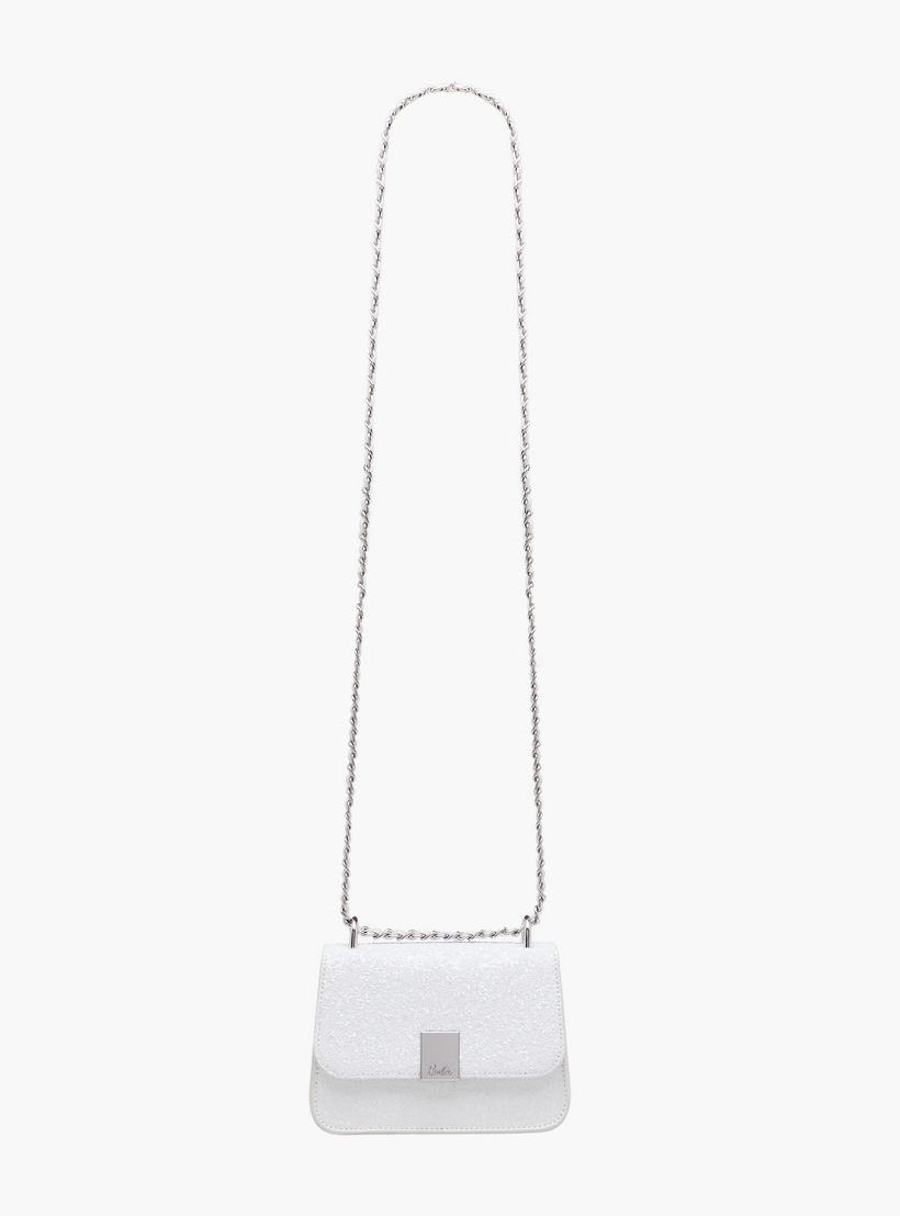 Barbie Glitter Embellished Crossbody Bag with Chain Strap-girls-accessories-bags-image-3