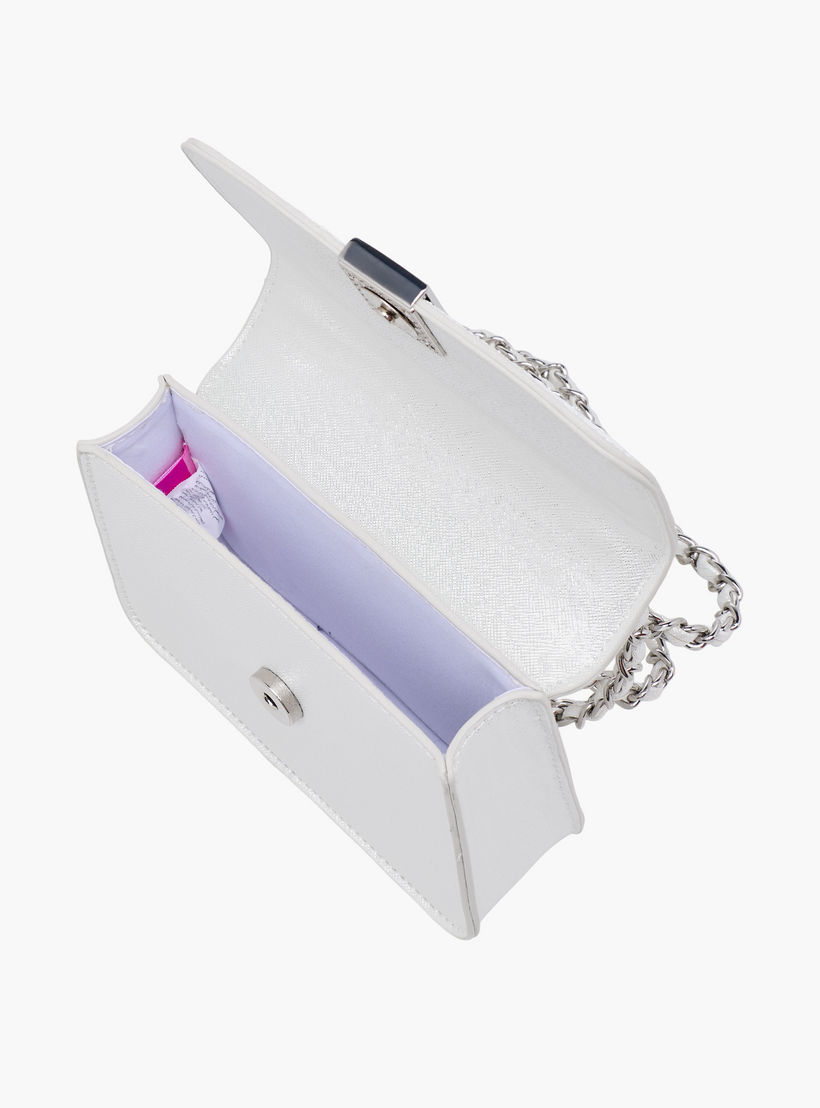 Barbie Glitter Embellished Crossbody Bag with Chain Strap-girls-accessories-bags-image-7