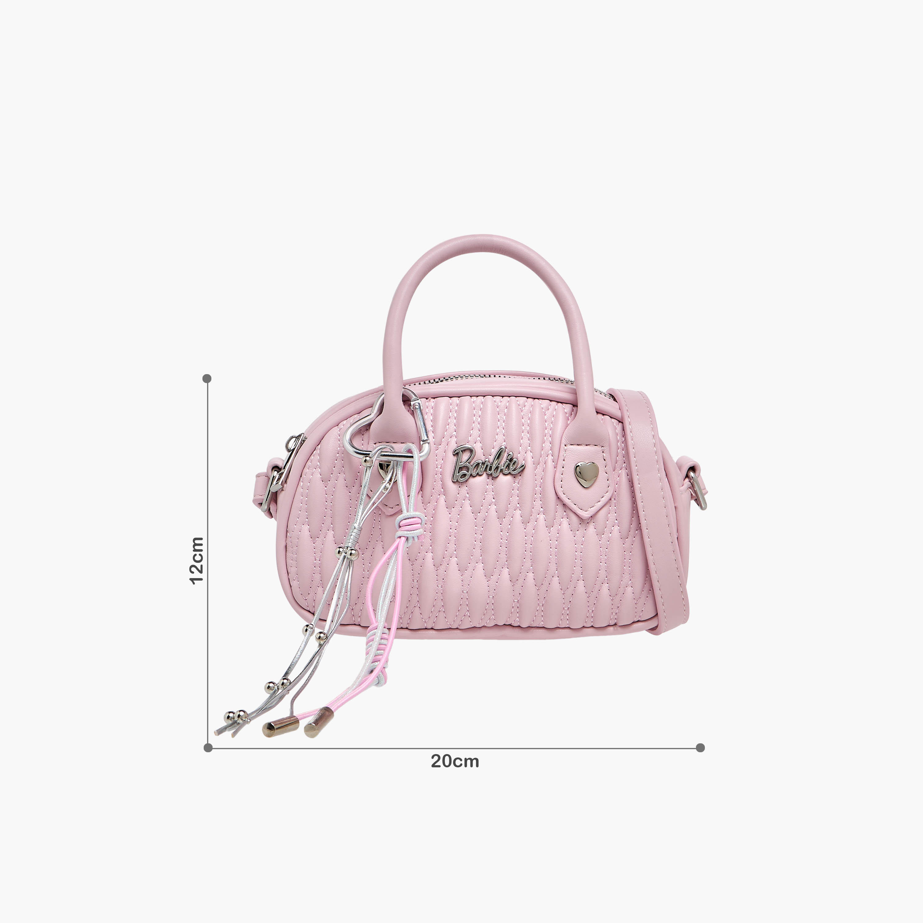 Barbie Quilted Crossbody Bag with Adjustable Strap-girls-accessories-bags-image-2
