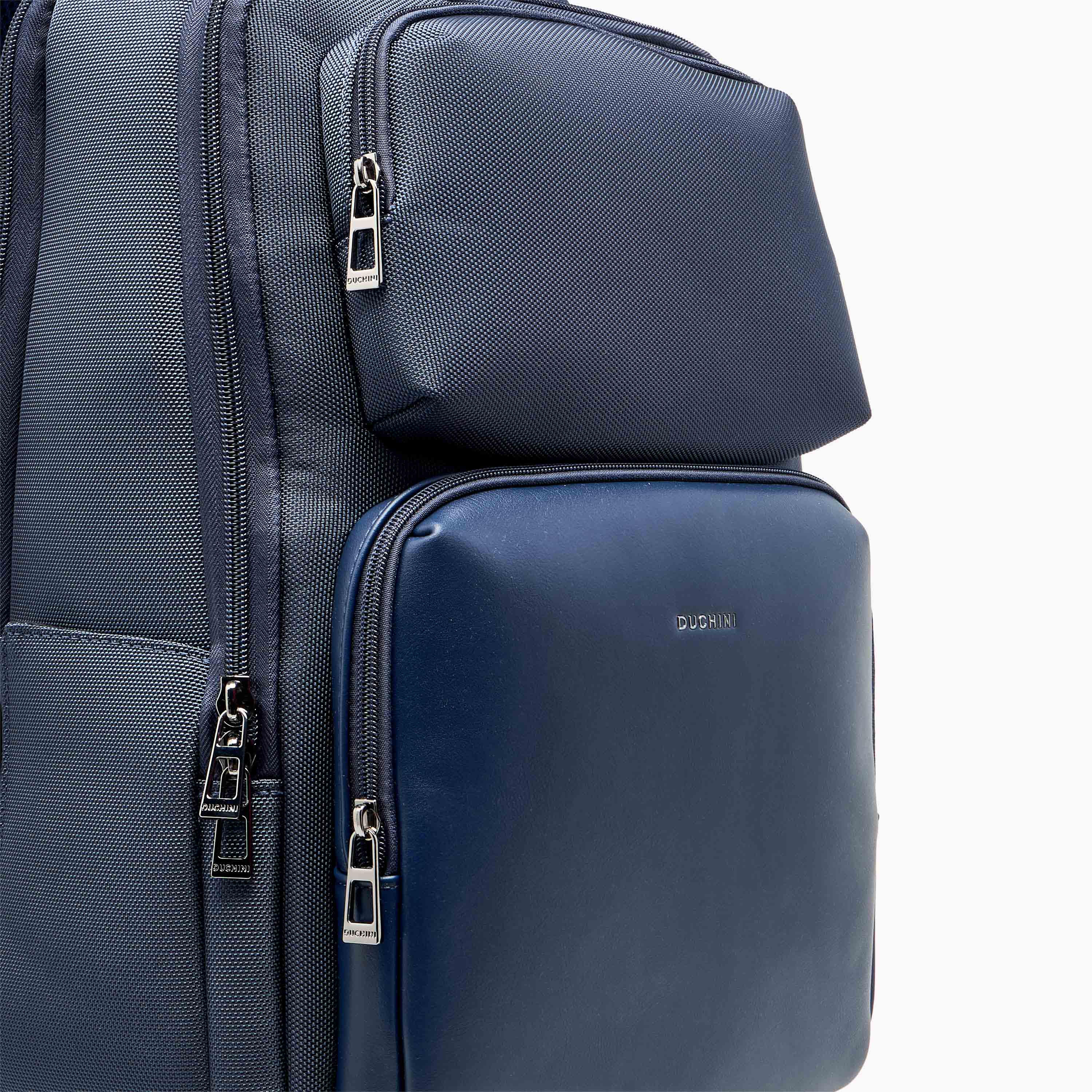 Duchini Men Textured Backpack-travel-luggagesandbags-backpacks-image-5