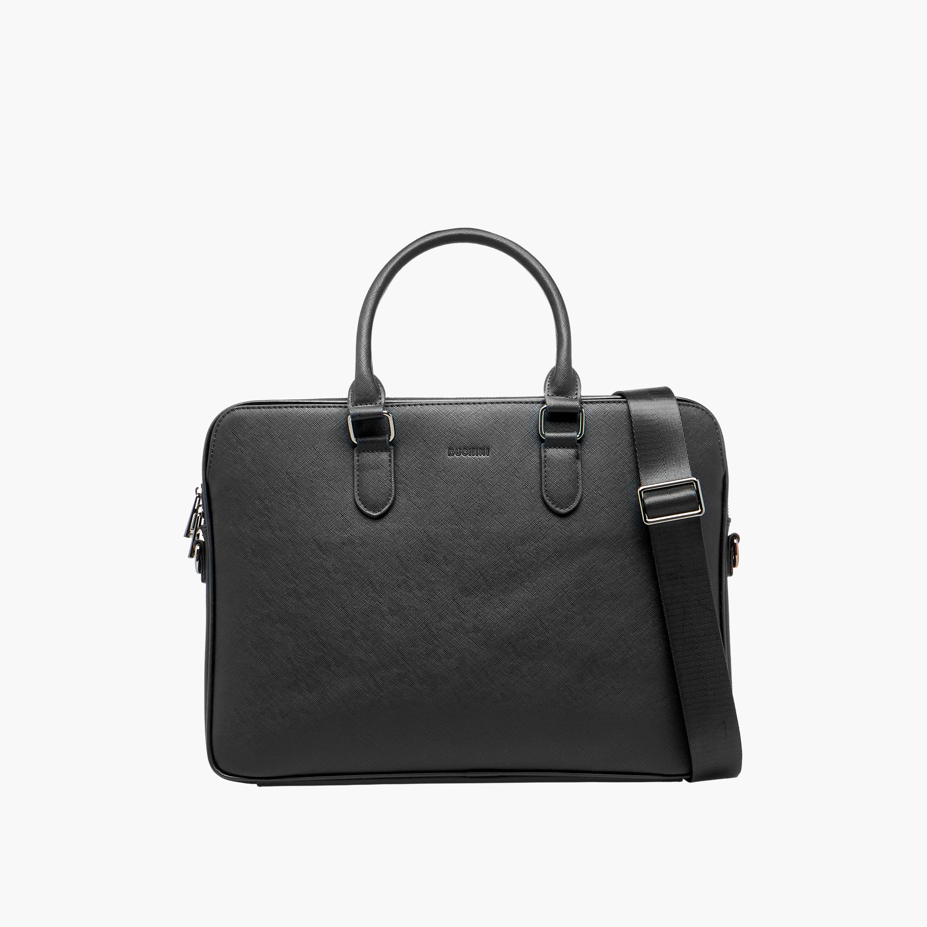 Duchini Men Textured Laptop Bag-men-bags-image-1