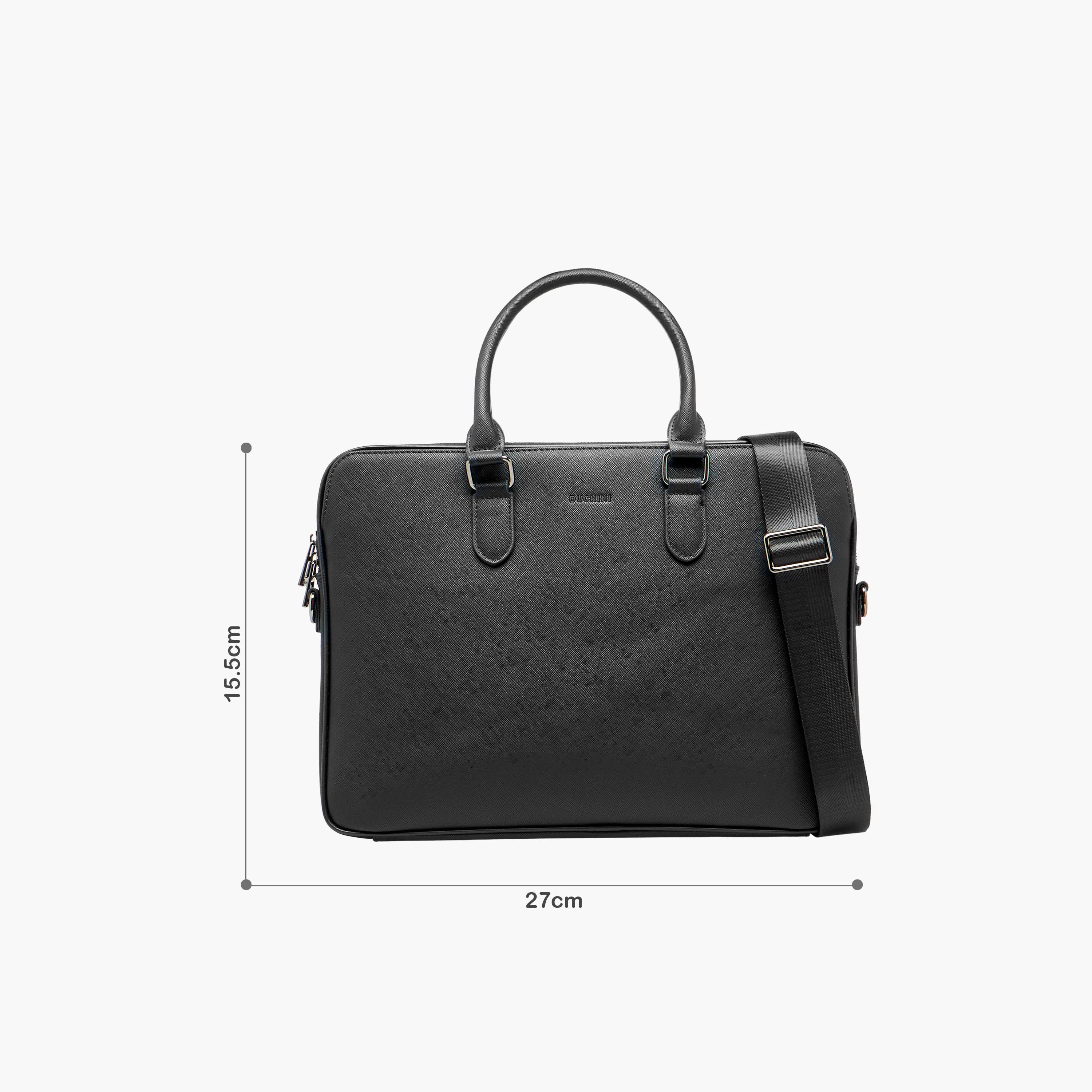 Duchini Men Textured Laptop Bag-men-bags-image-2