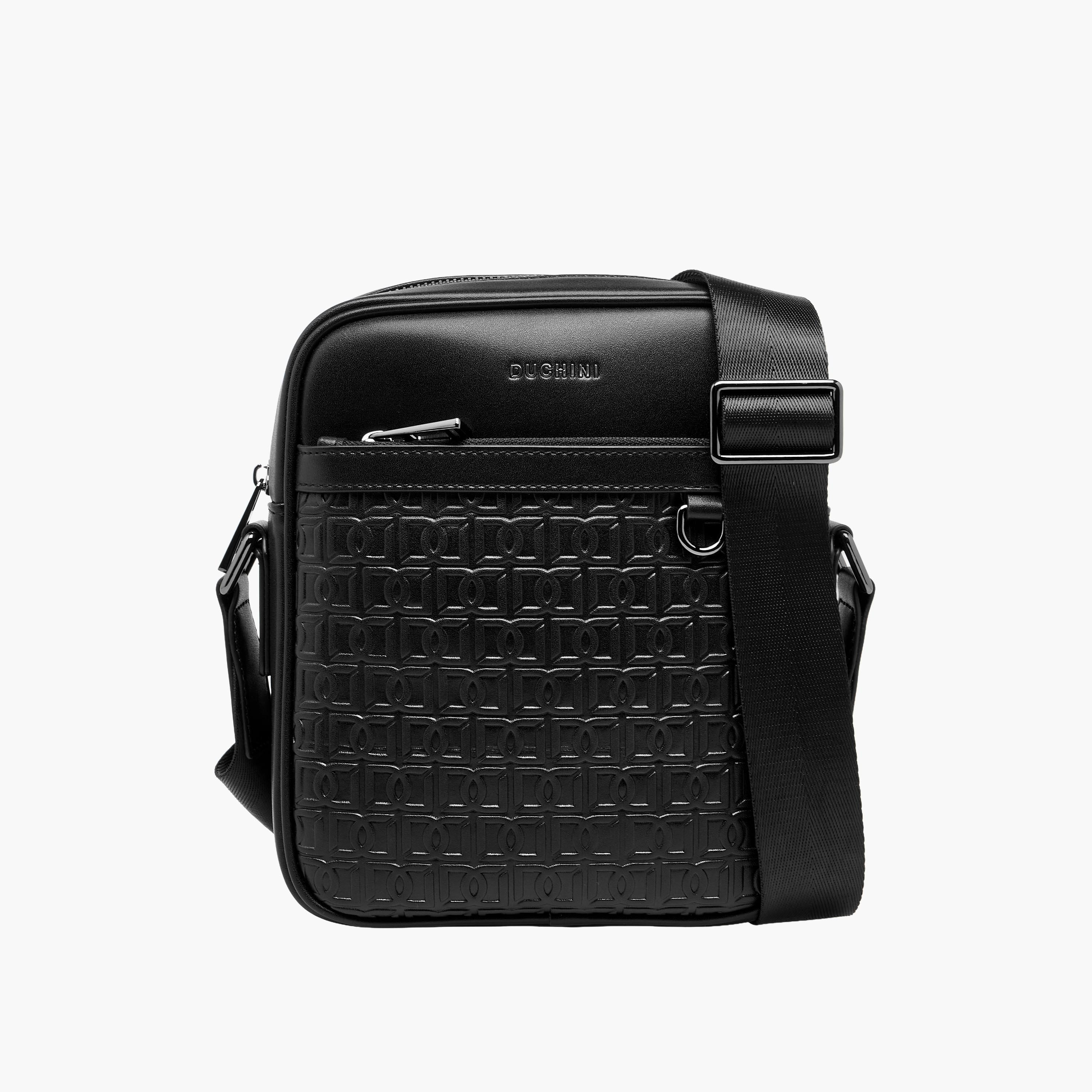 شنطة كروس بودي بتصميم مونوجرام بارز للرجال من دوتشيني-travel-accessories-image-1