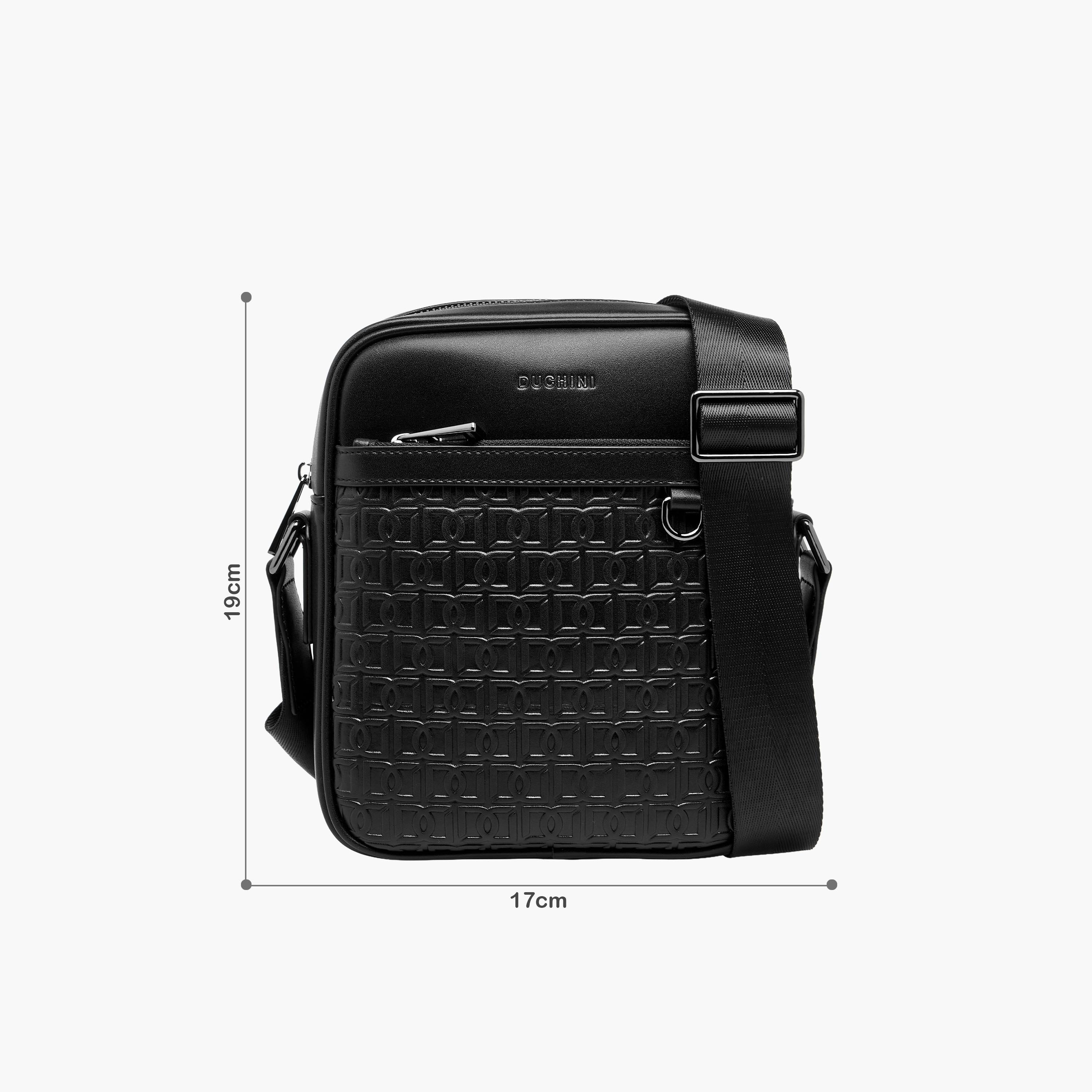 شنطة كروس بودي بتصميم مونوجرام بارز للرجال من دوتشيني-travel-accessories-image-2