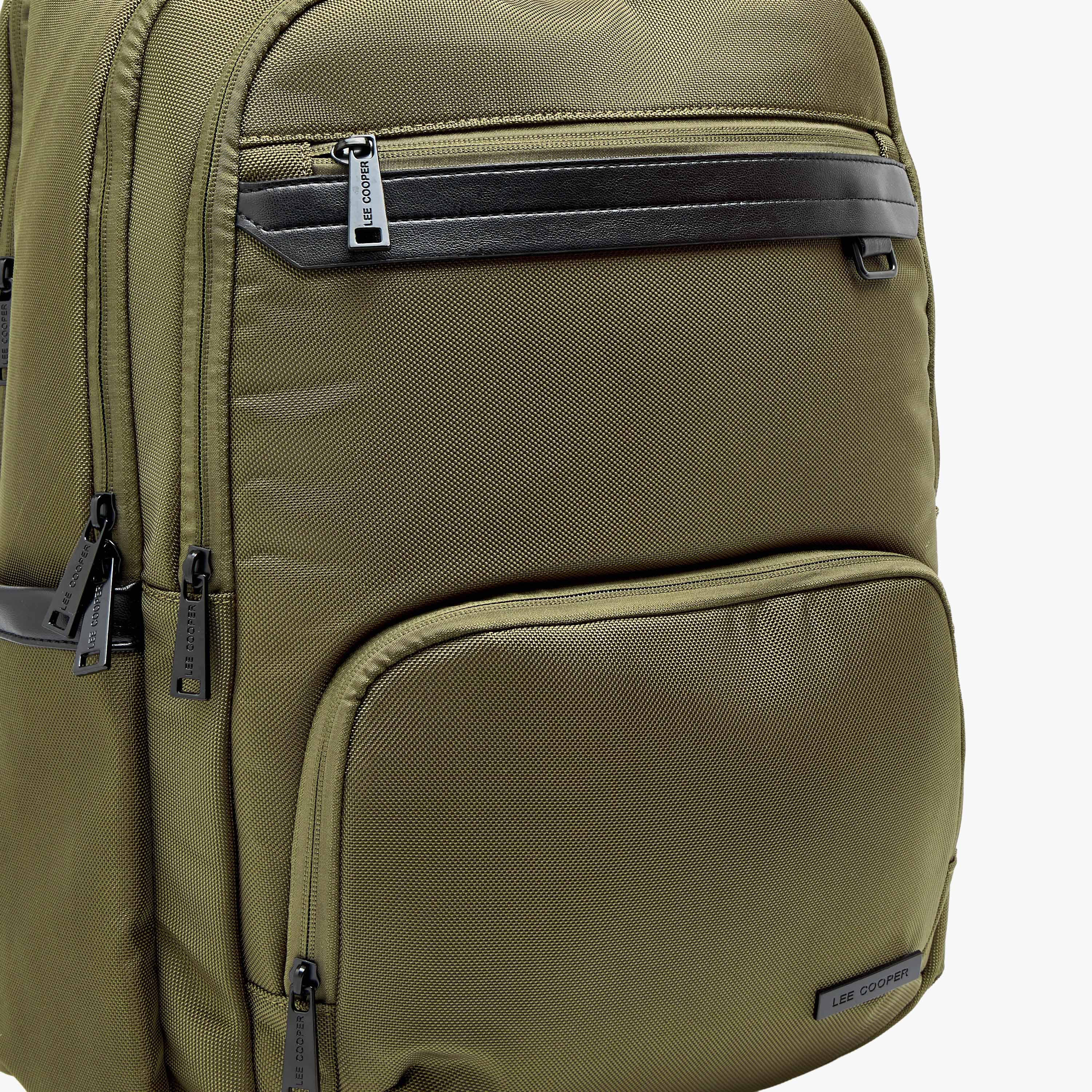 Lee Cooper Textured Backpack with Adjustable Shoulder Straps-women-bagsandwallets-backpacks-image-5