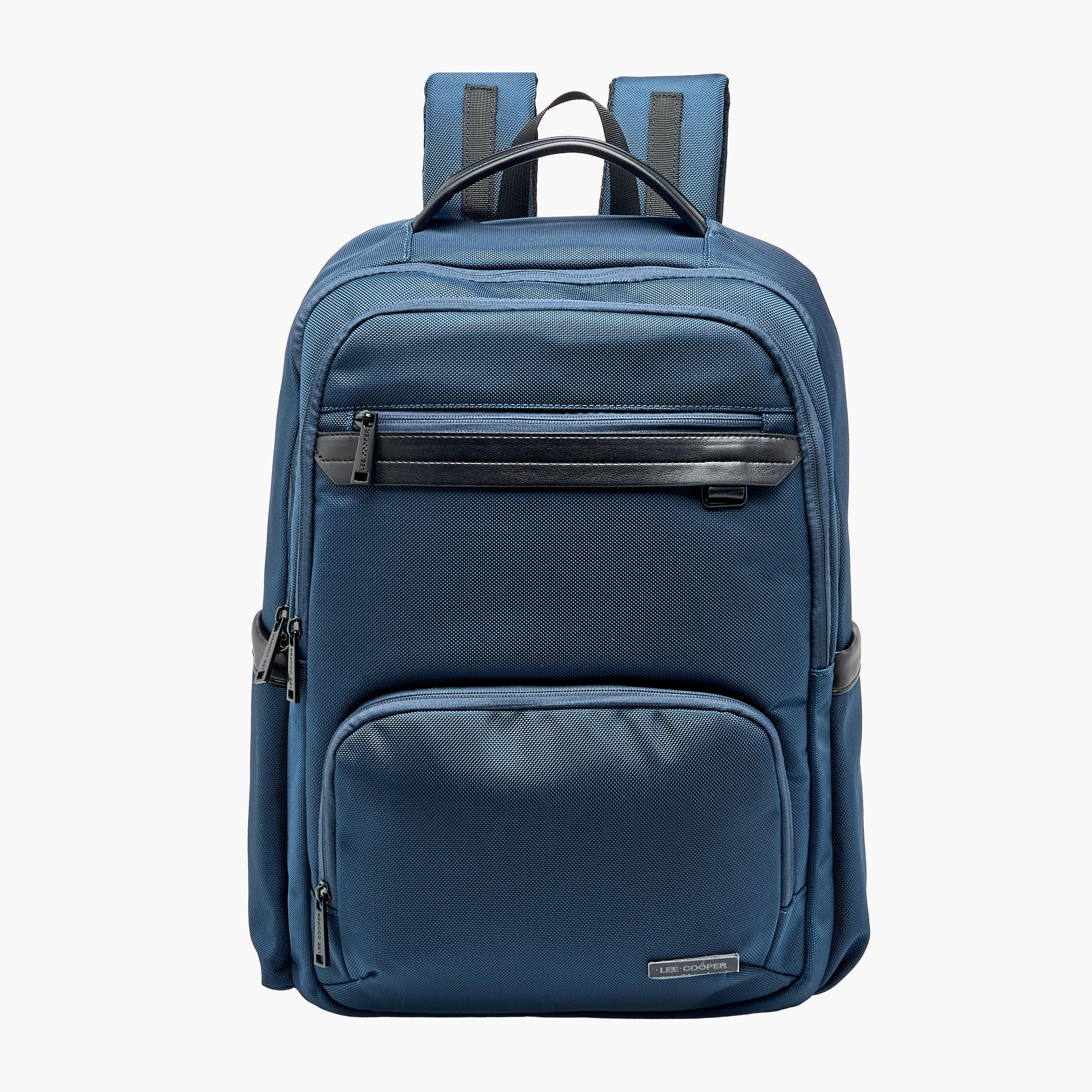 Lee Cooper Textured Backpack with Adjustable Shoulder Straps-women-bagsandwallets-backpacks-image-1