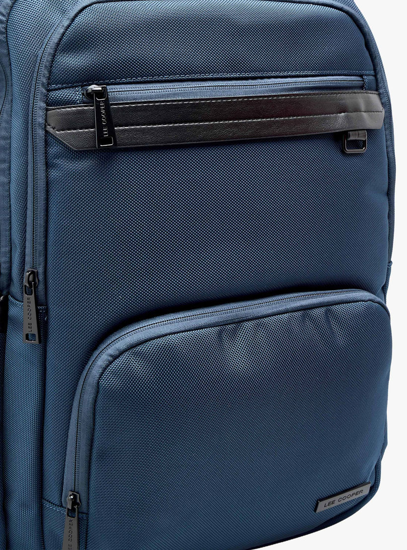 Lee Cooper Textured Backpack with Adjustable Shoulder Straps-women-bagsandwallets-backpacks-image-5