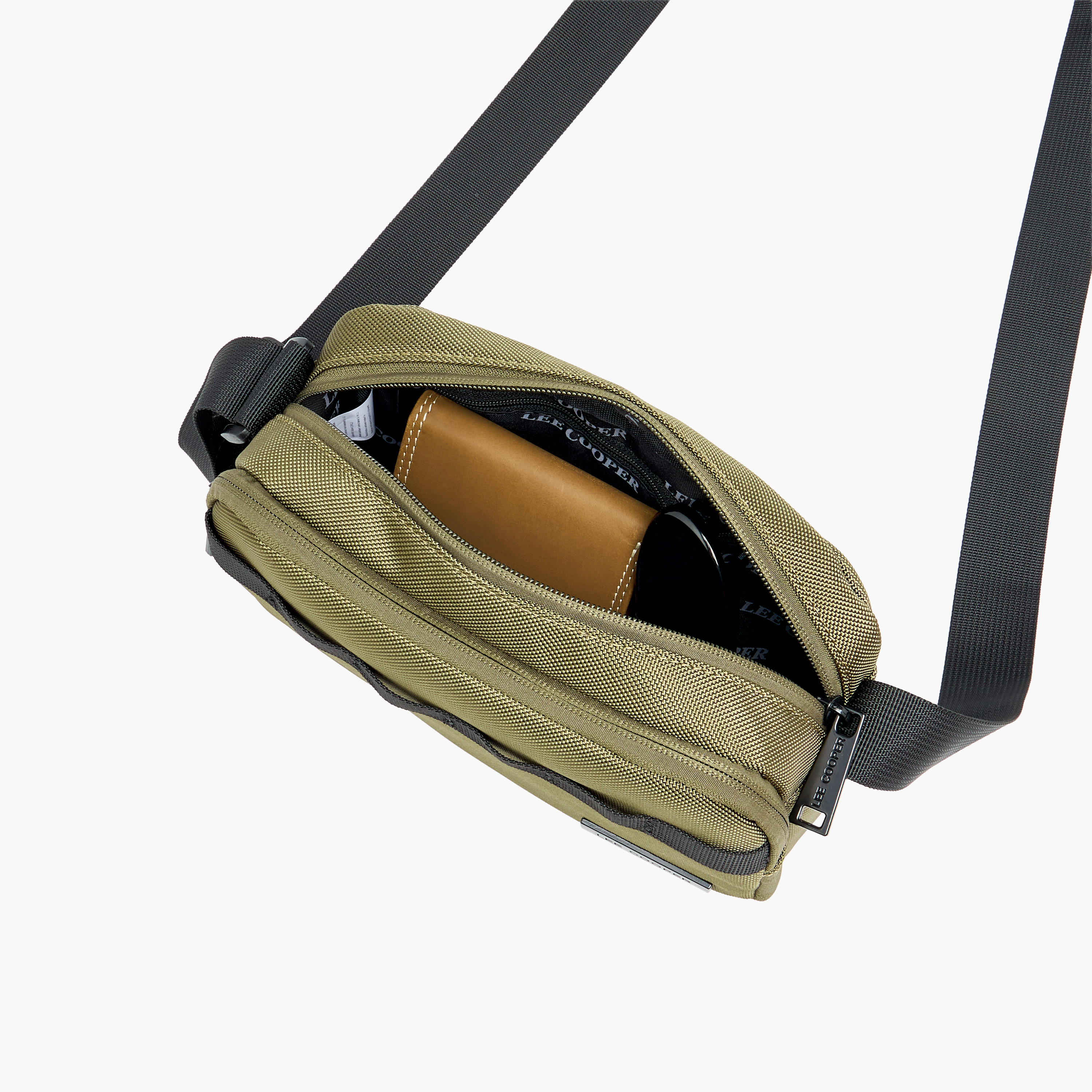 Lee Cooper Men Textured Crossbody Bag-travel-accessories-image-9