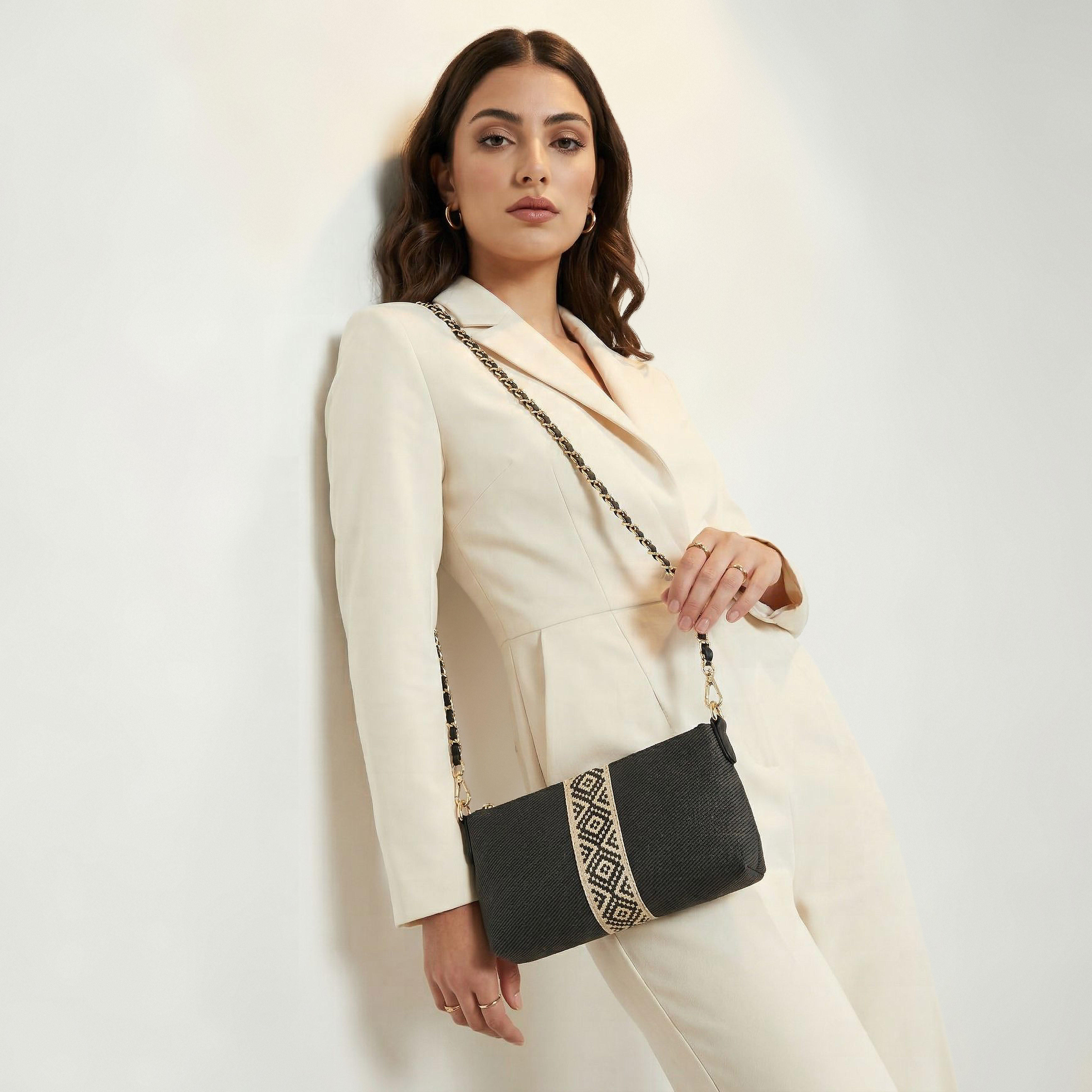 شنطة كروس بودي بارزة الملمس بحزام سلسلة قابل للفصل من لو كونفورت-women-bagsandwallets-handbags-image-2