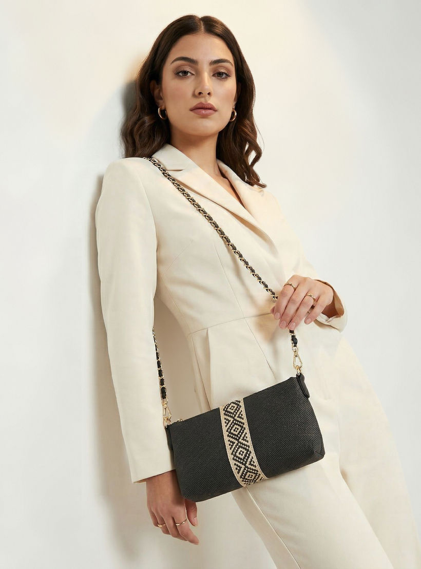 شنطة كروس بودي بارزة الملمس بحزام سلسلة قابل للفصل من لو كونفورت-women-bagsandwallets-handbags-image-2