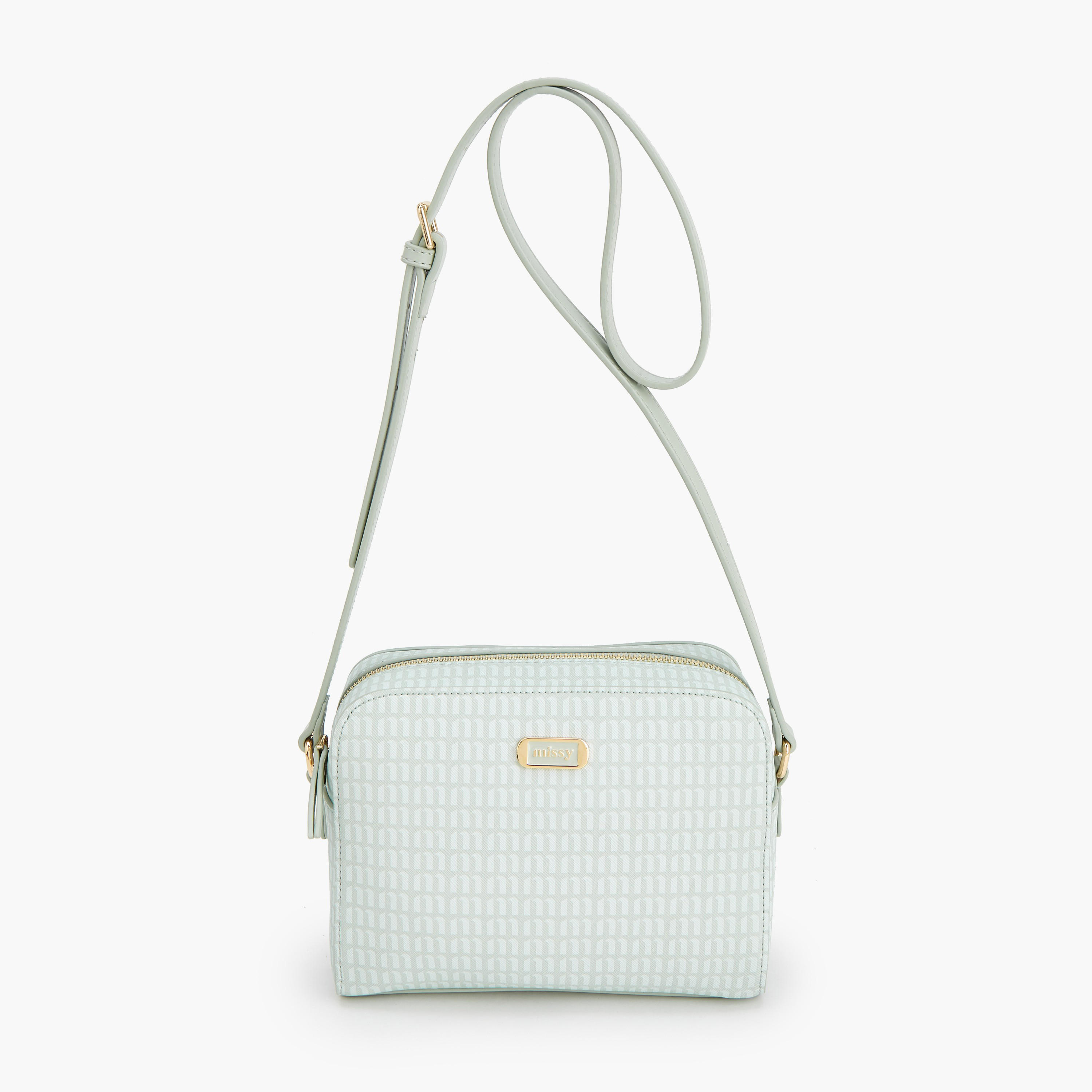 شنطة كروس بودي بطبعات مونوجرام مع حزام قابل للتعديل من ميسي-women-bagsandwallets-handbags-image-2
