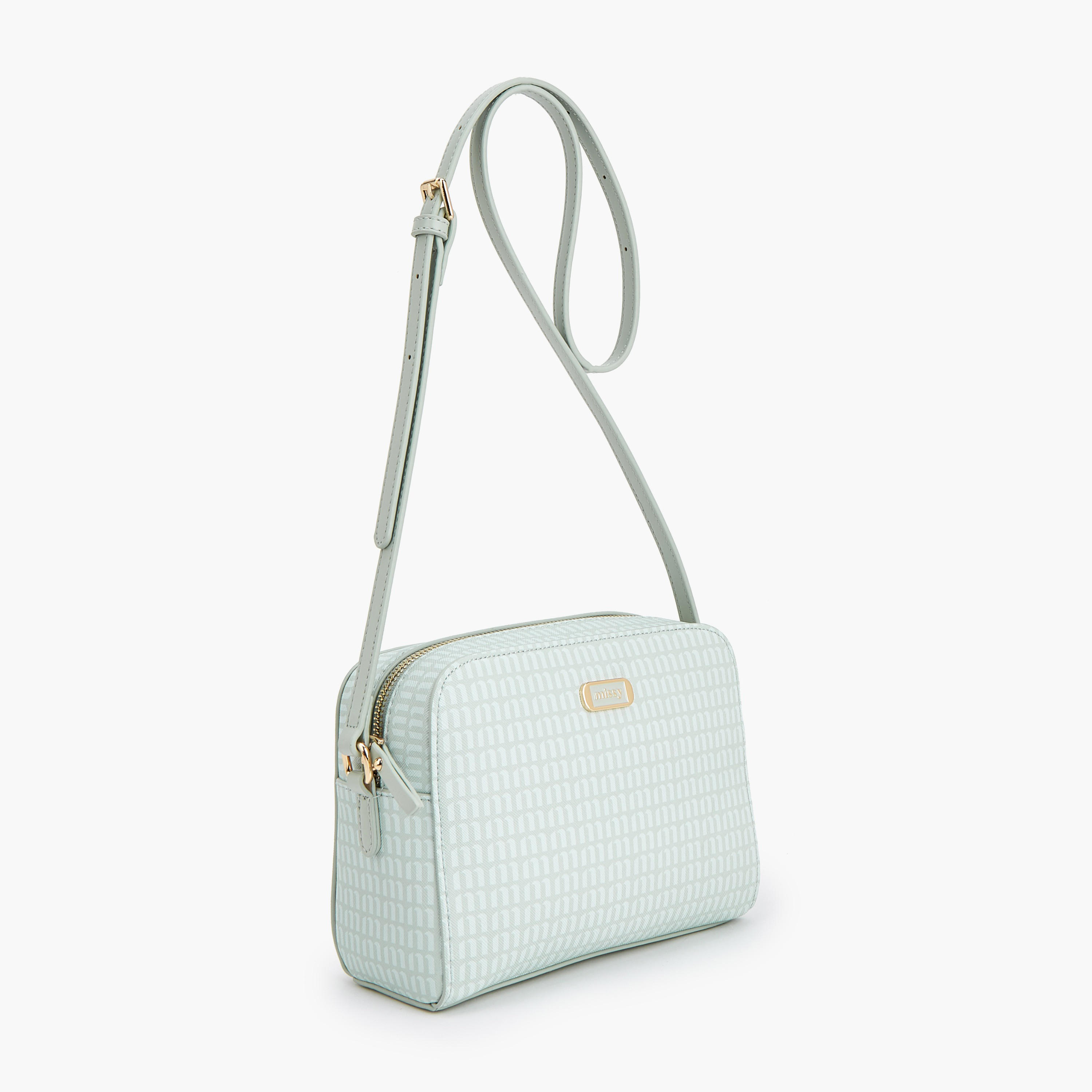 شنطة كروس بودي بطبعات مونوجرام مع حزام قابل للتعديل من ميسي-women-bagsandwallets-handbags-image-3