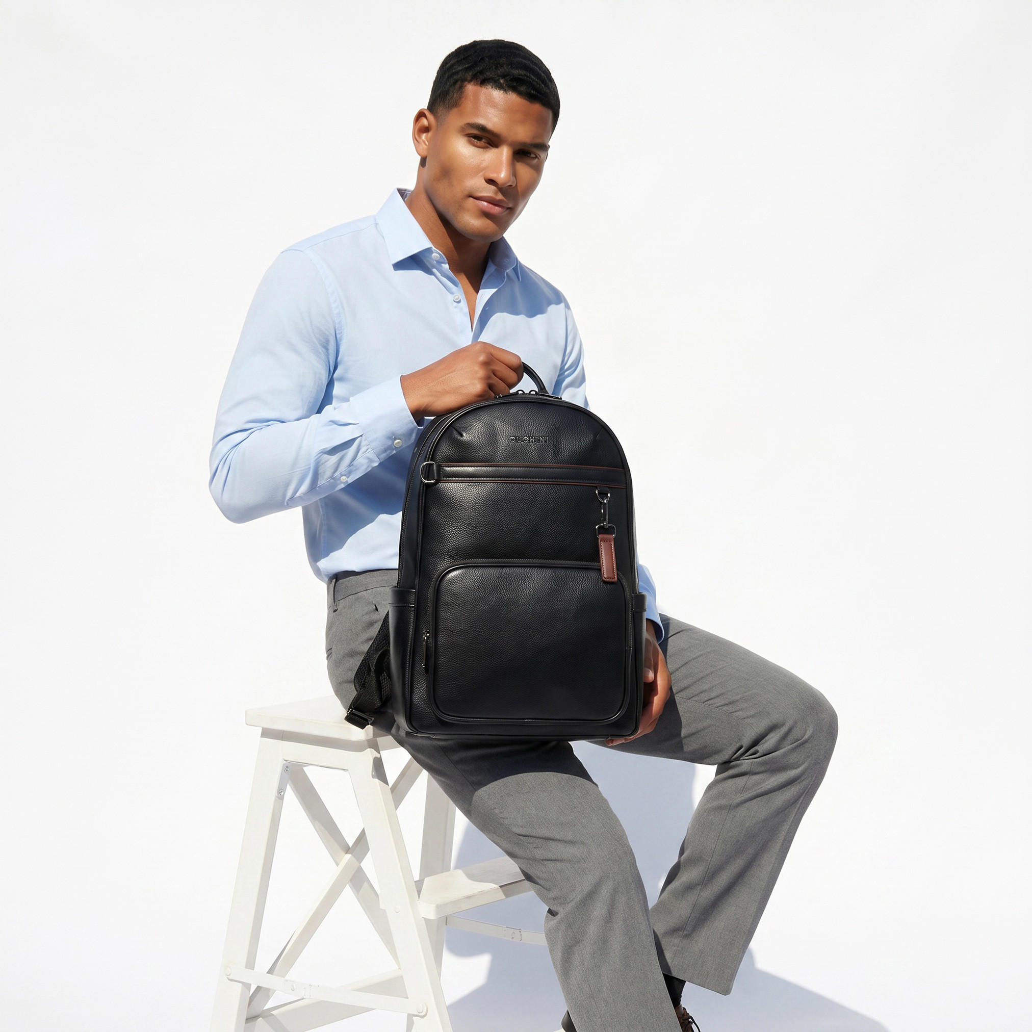 Duchini Men Adjustable Straps Backpack-travel-luggagesandbags-backpacks-image-2