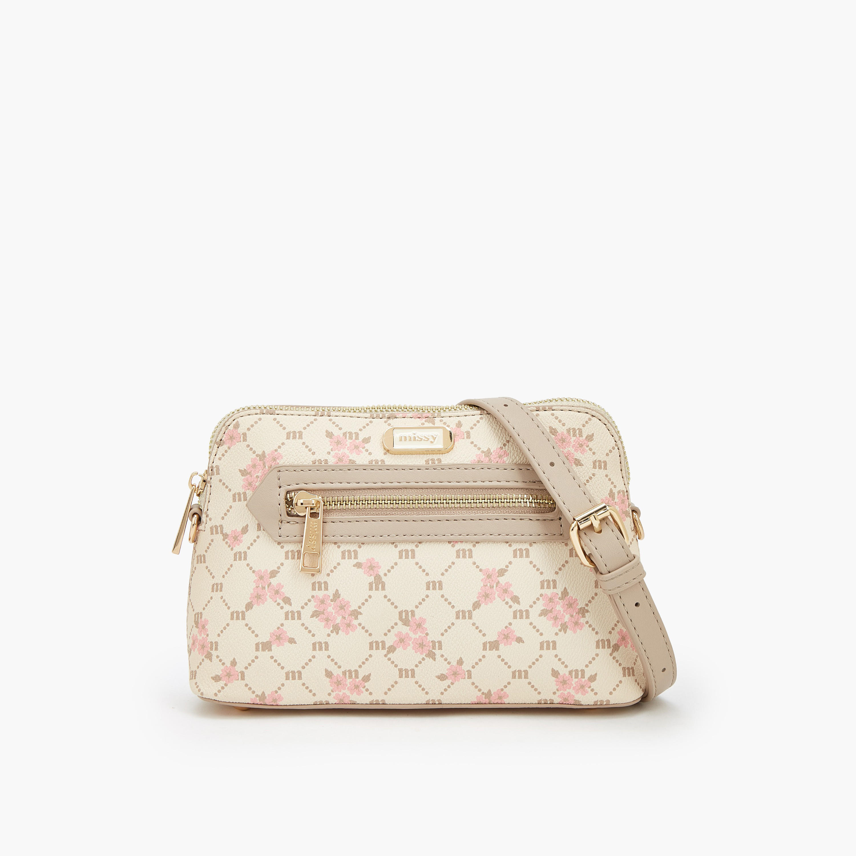 Missy Monogram Print Crossbody Bag with Adjustable Strap-women-bagsandwallets-handbags-image-2