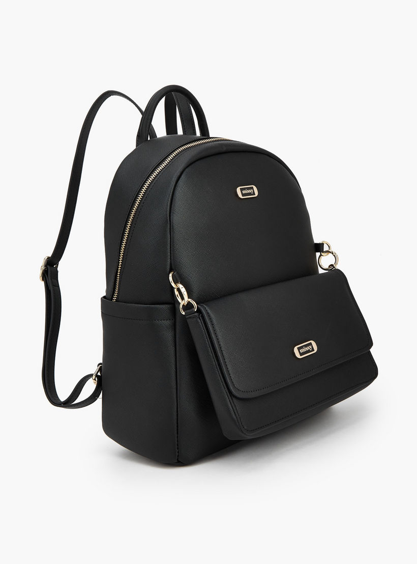 شنطة ظهر سادة بحمالات قابلة للتعديل من ميسي-women-bagsandwallets-backpacks-image-2