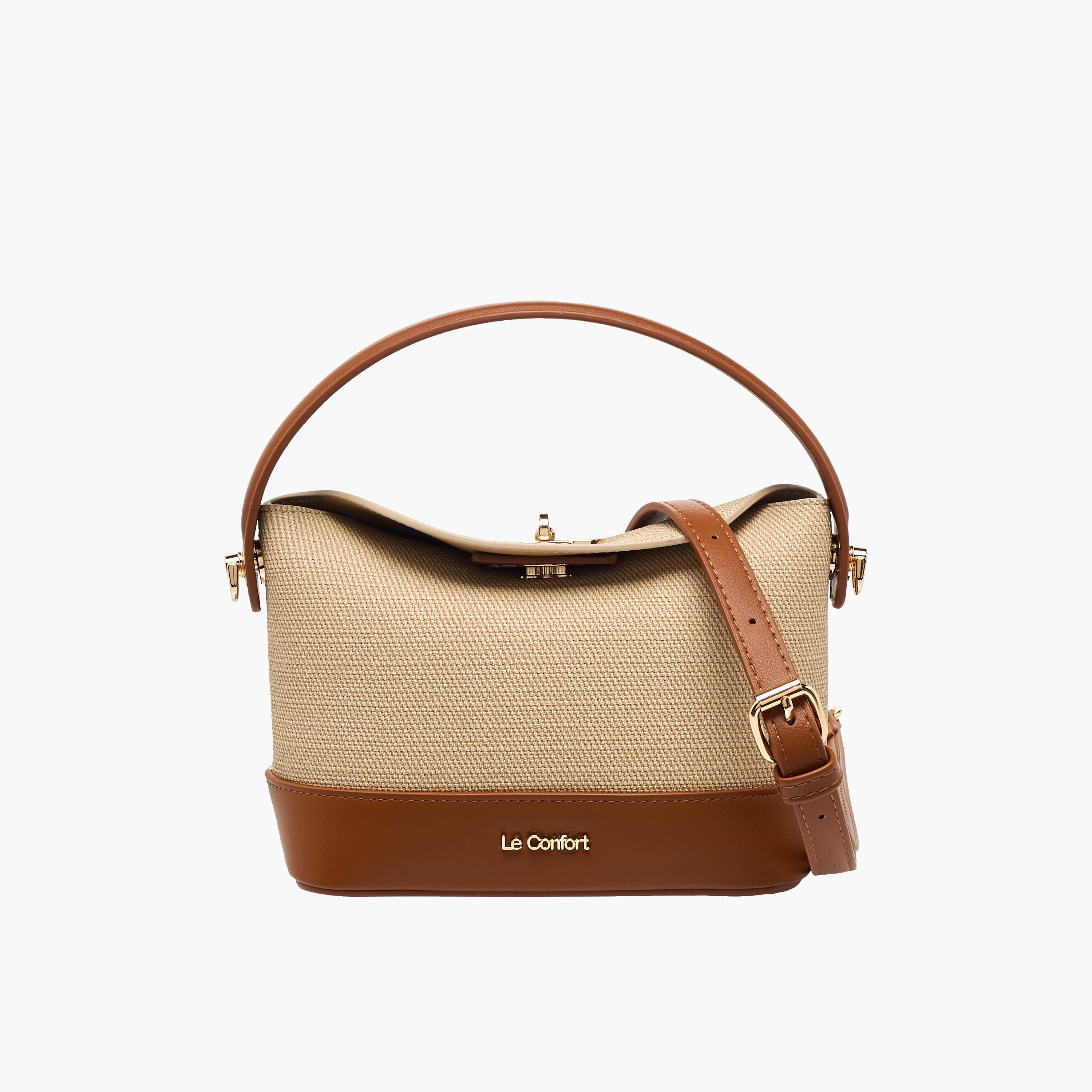 شنطة ساتشيل بارزة الملمس بقفل إغلاق من لو كونفورت-women-bagsandwallets-handbags-image-1