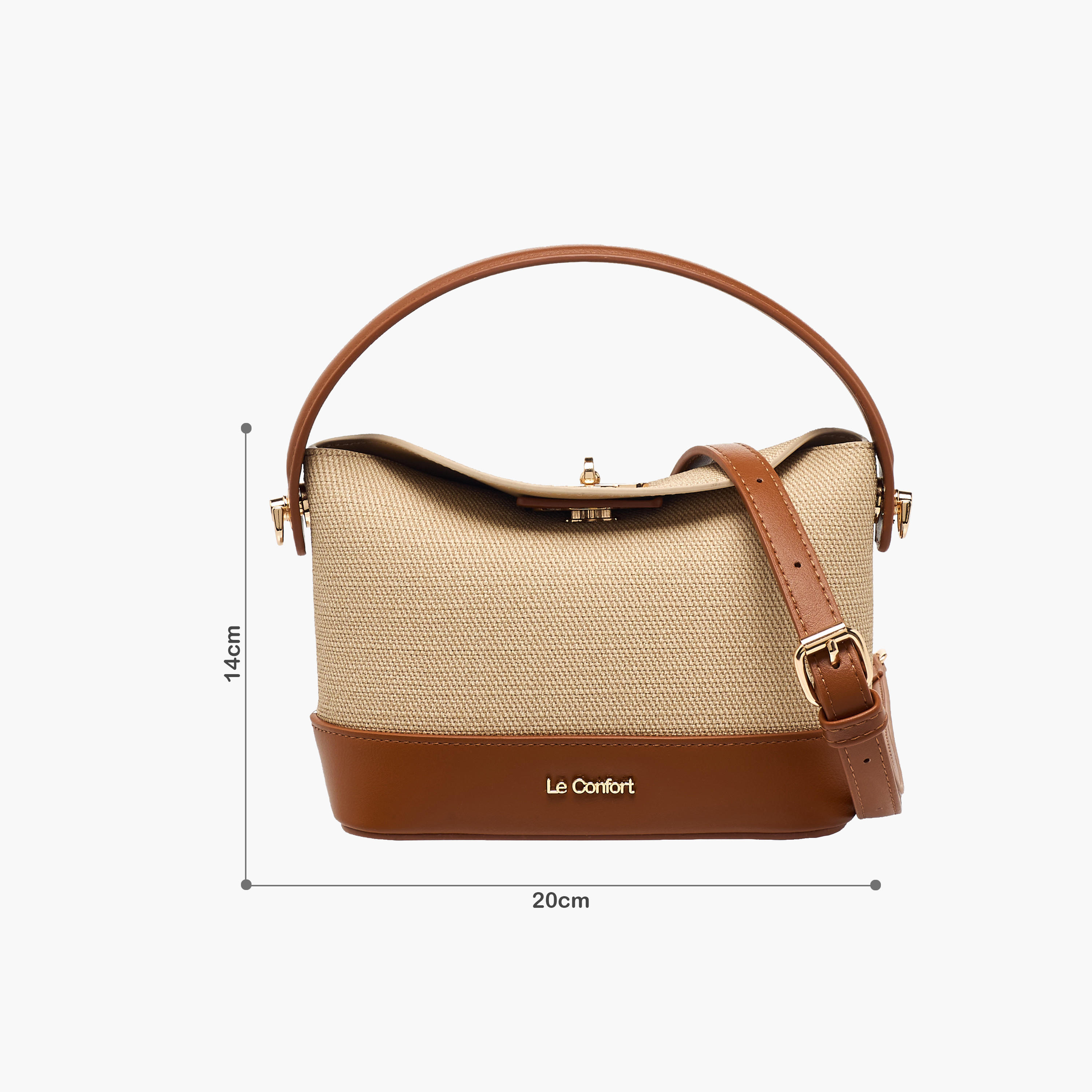 شنطة ساتشيل بارزة الملمس بقفل إغلاق من لو كونفورت-women-bagsandwallets-handbags-image-2
