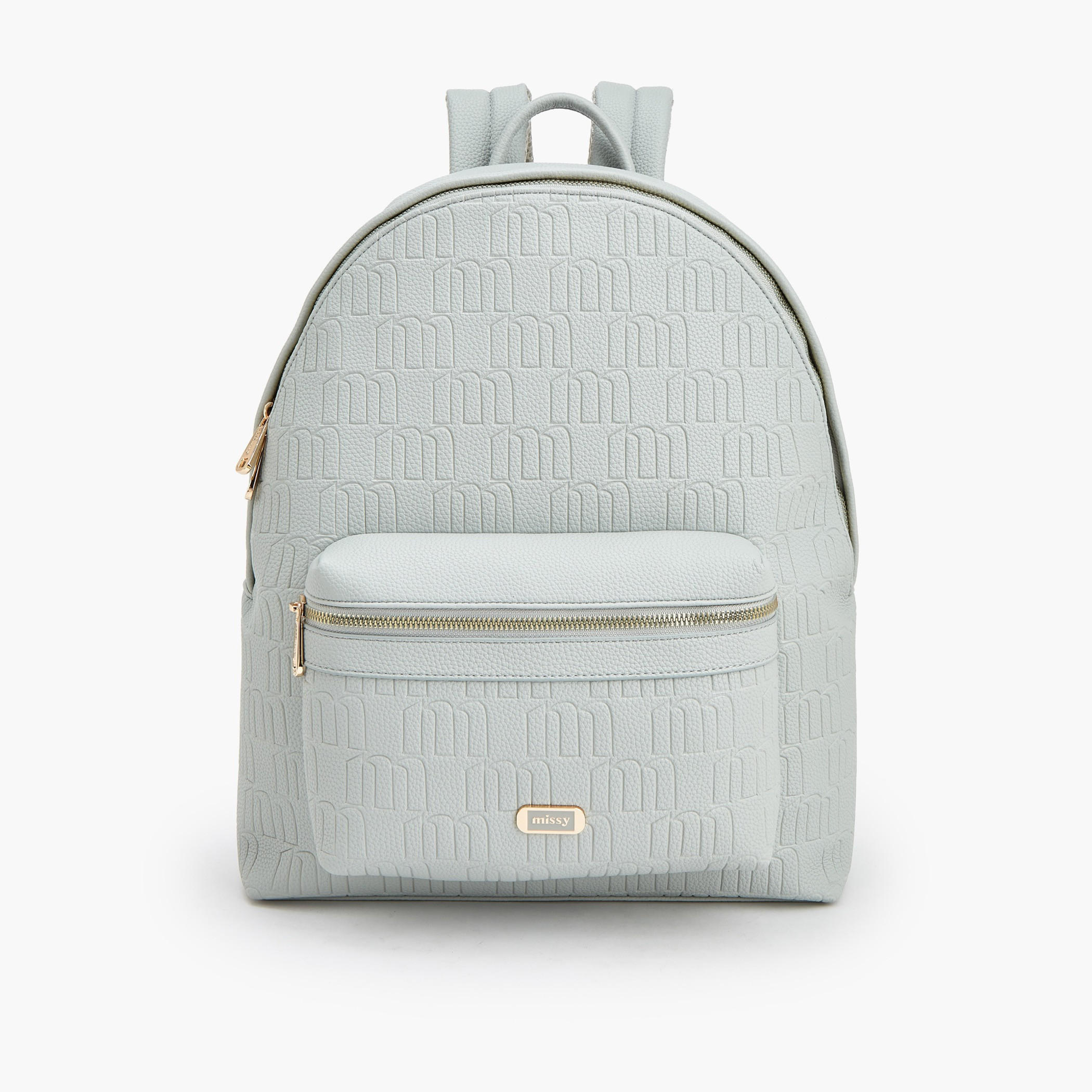 شنطة ظهر بنقوش مونوجرام وجيب لابتوب من ميسي-women-bagsandwallets-backpacks-image-1
