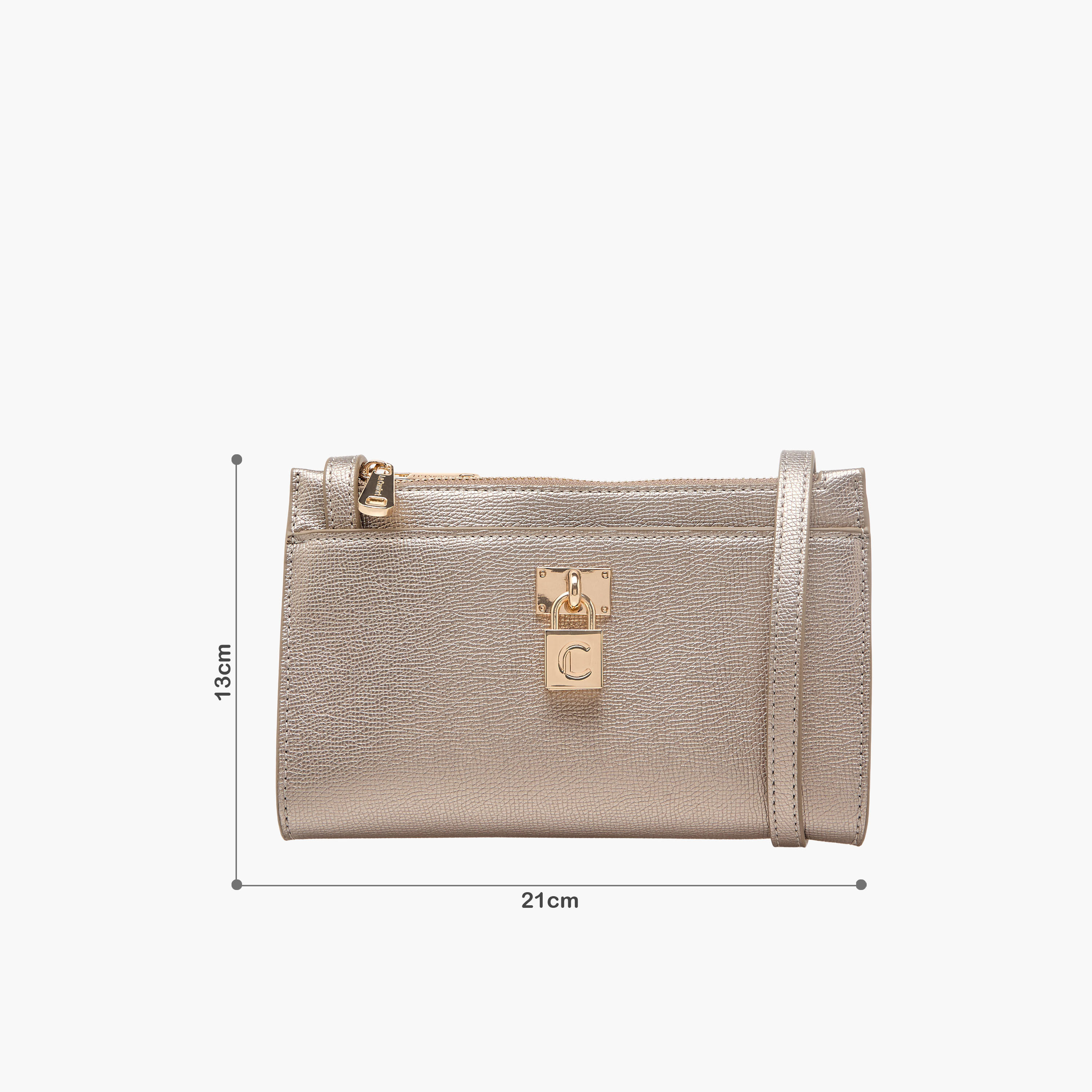 شنطة كروس بودي بارزة الملمس بزينة قفل من لو كونفورت-women-bagsandwallets-handbags-image-3
