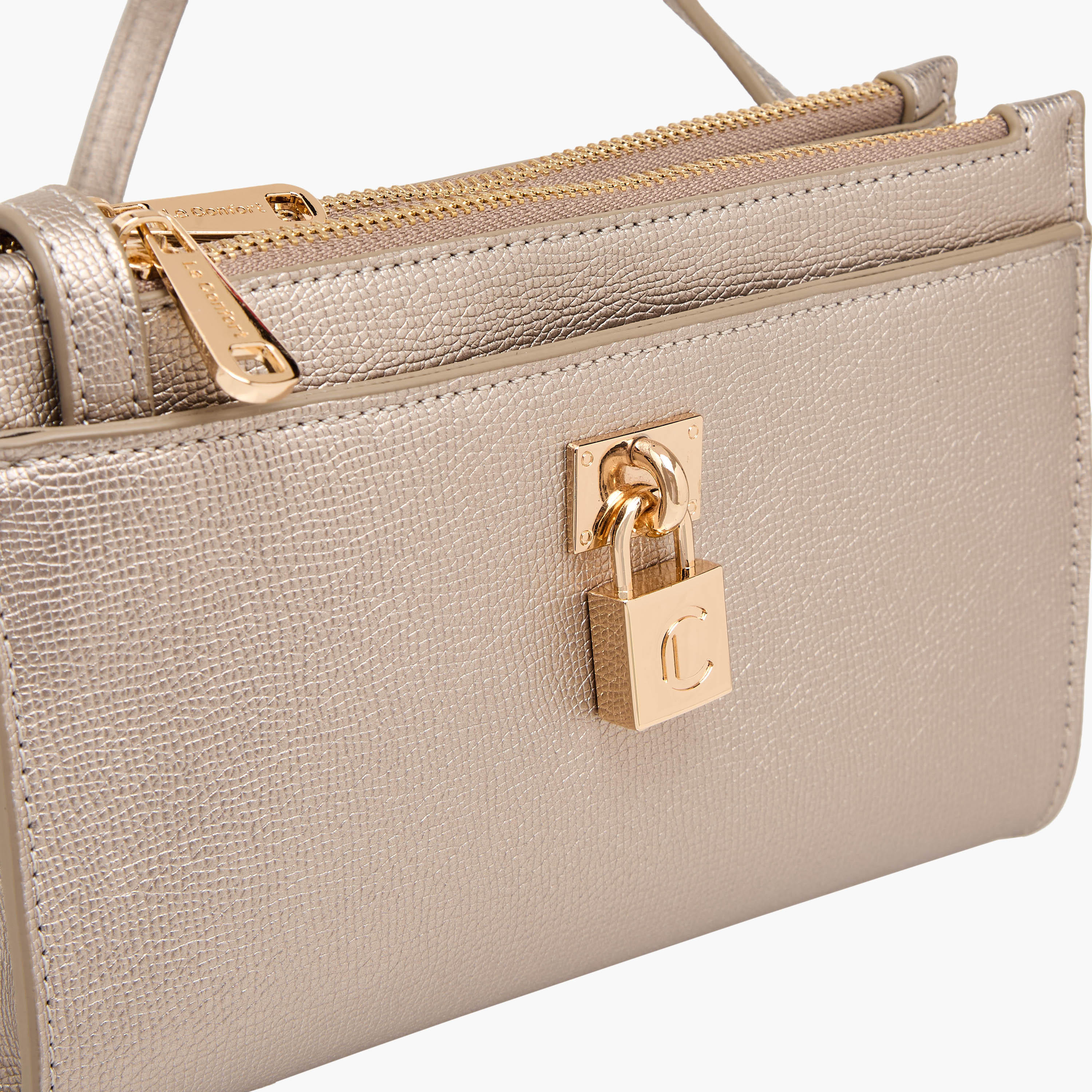 شنطة كروس بودي بارزة الملمس بزينة قفل من لو كونفورت-women-bagsandwallets-handbags-image-6