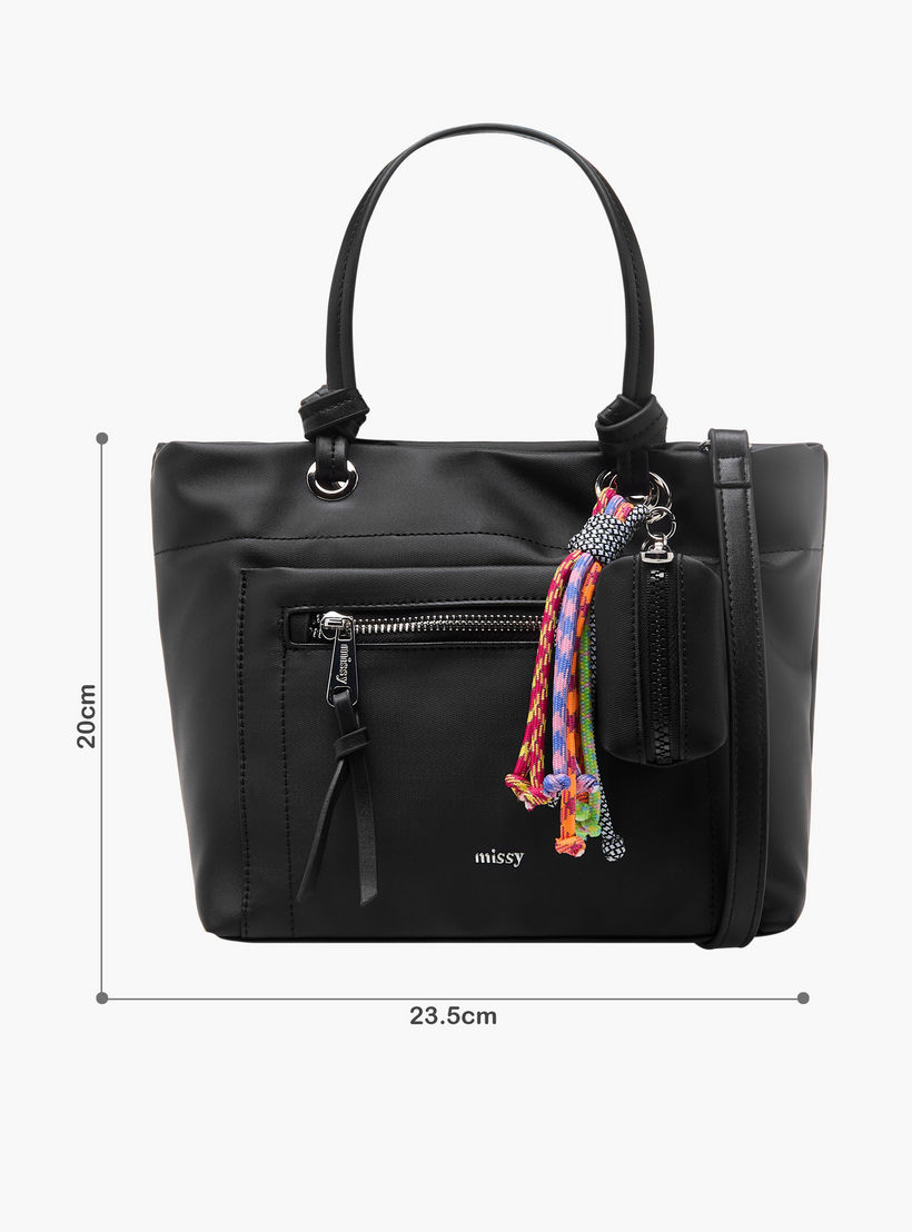 Missy Solid Tote Bag with Charm Accent-women-bagsandwallets-handbags-image-4