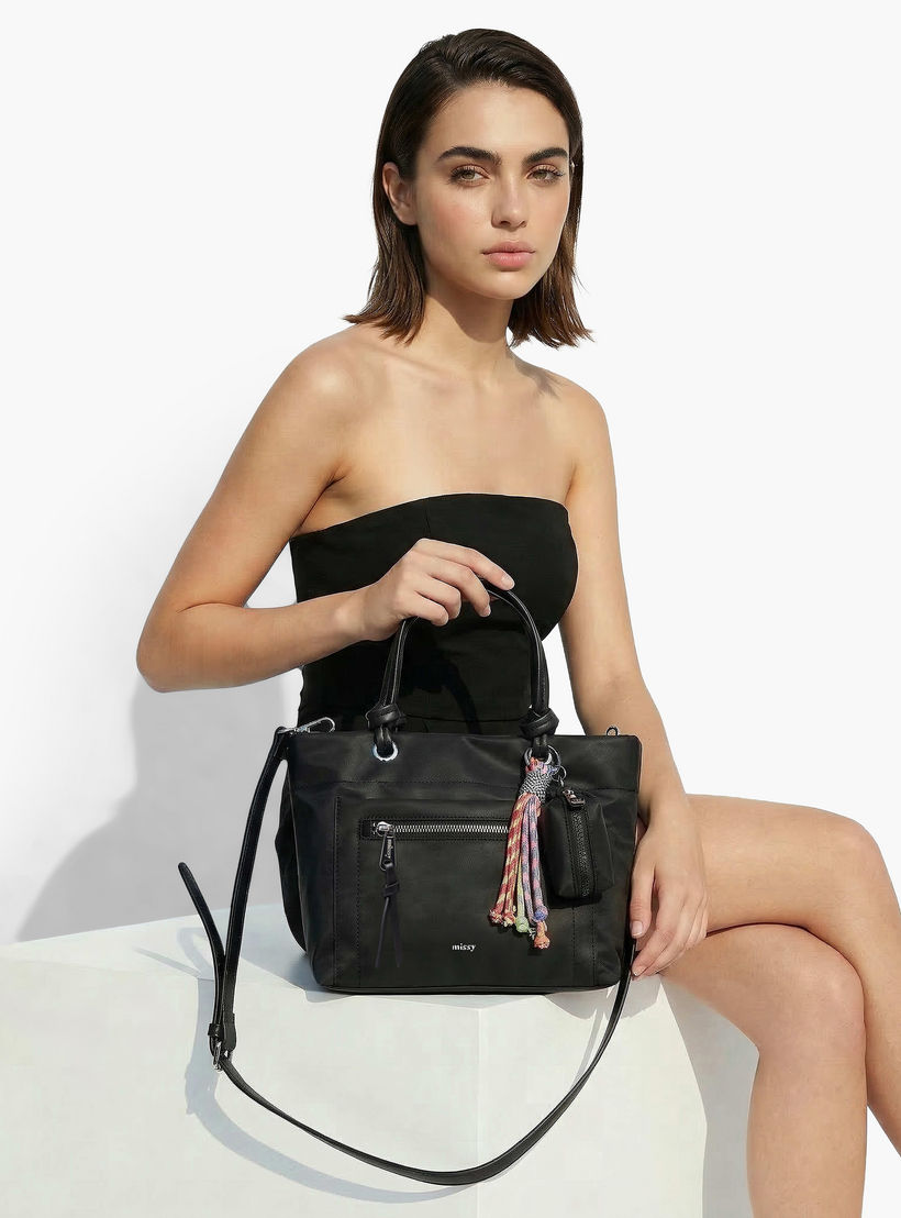 Missy Solid Tote Bag with Charm Accent-women-bagsandwallets-handbags-image-9