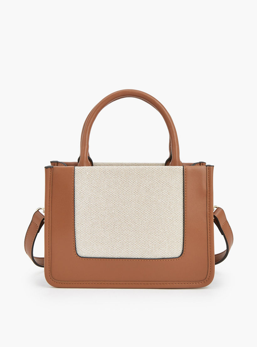 Le Confort Textured Canvas Mini Tote Bag with Detachable Strap-women-bagsandwallets-handbags-image-4