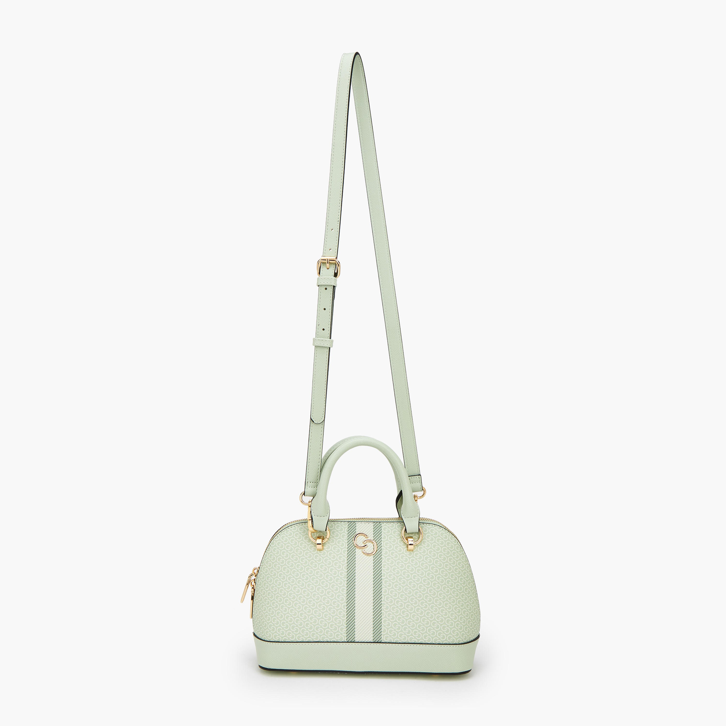 شنطة قبة بمقبض مزدوج وطبعات مونوجرام من سيليست-women-bagsandwallets-handbags-image-3