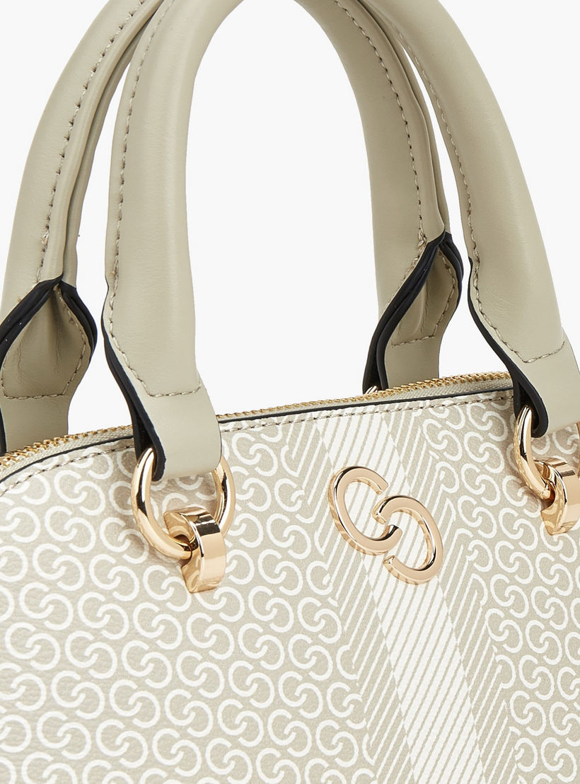 Celeste Monogram Print Dome Bag with Double Handle-women-bagsandwallets-handbags-image-4