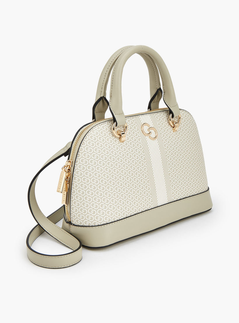 Celeste Monogram Print Dome Bag with Double Handle-women-bagsandwallets-handbags-image-5