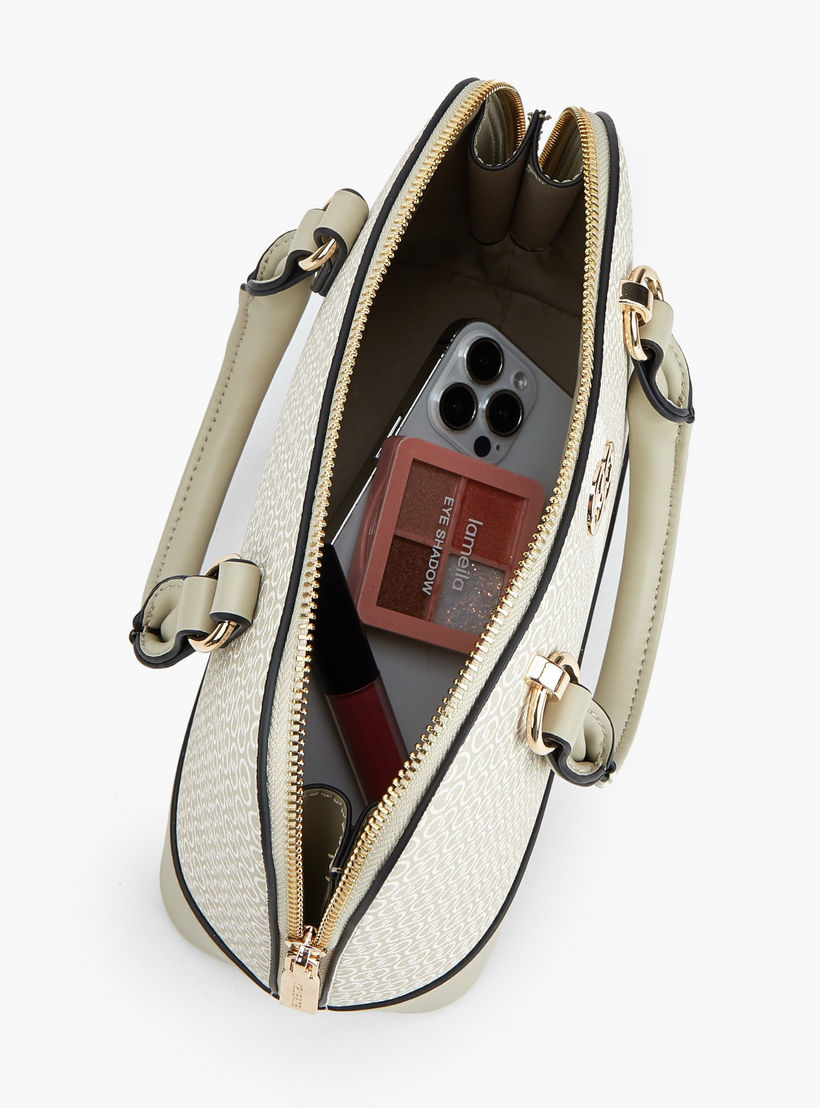 Celeste Monogram Print Dome Bag with Double Handle-women-bagsandwallets-handbags-image-8