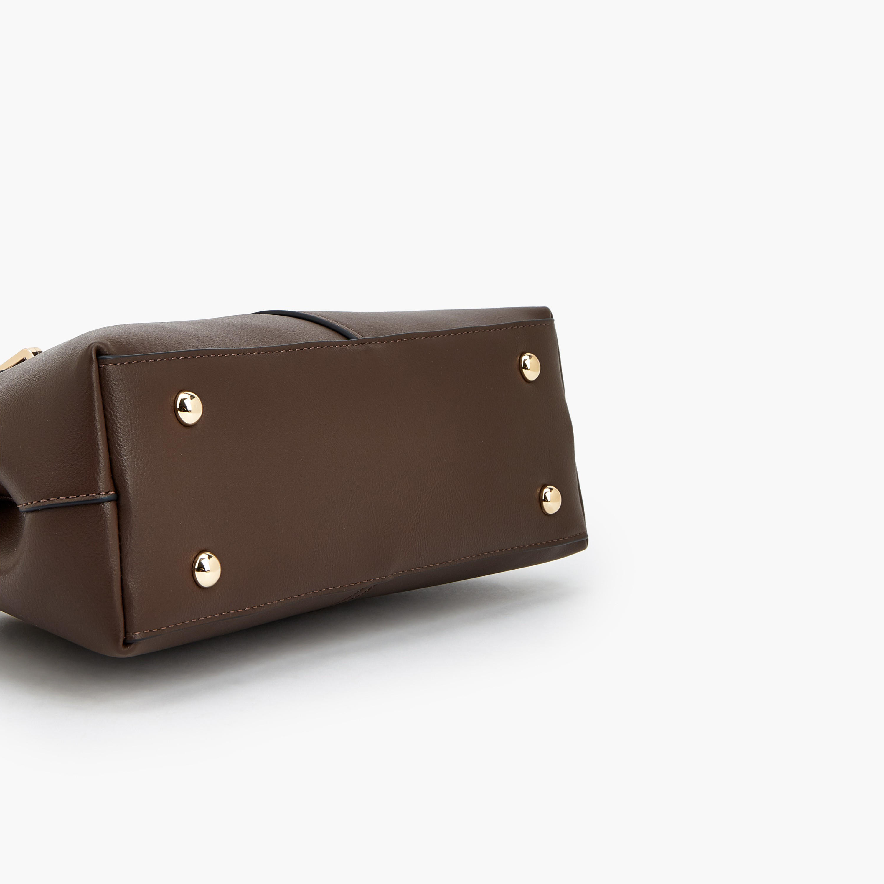 Celeste Buckle Detail Tote Bag with Double Handle-women-bagsandwallets-handbags-image-7