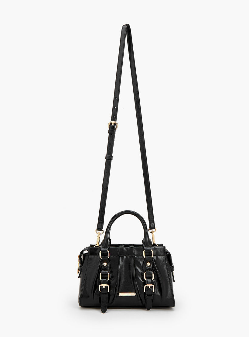 Celeste Buckle Detail Tote Bag with Double Handle-women-bagsandwallets-handbags-image-3