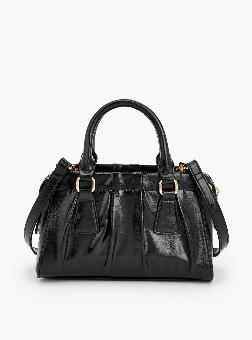 Celeste Buckle Detail Tote Bag with Double Handle-women-bagsandwallets-handbags-image-6