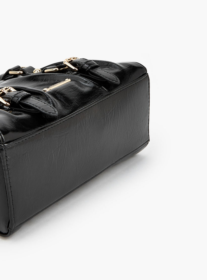 Celeste Buckle Detail Tote Bag with Double Handle-women-bagsandwallets-handbags-image-7