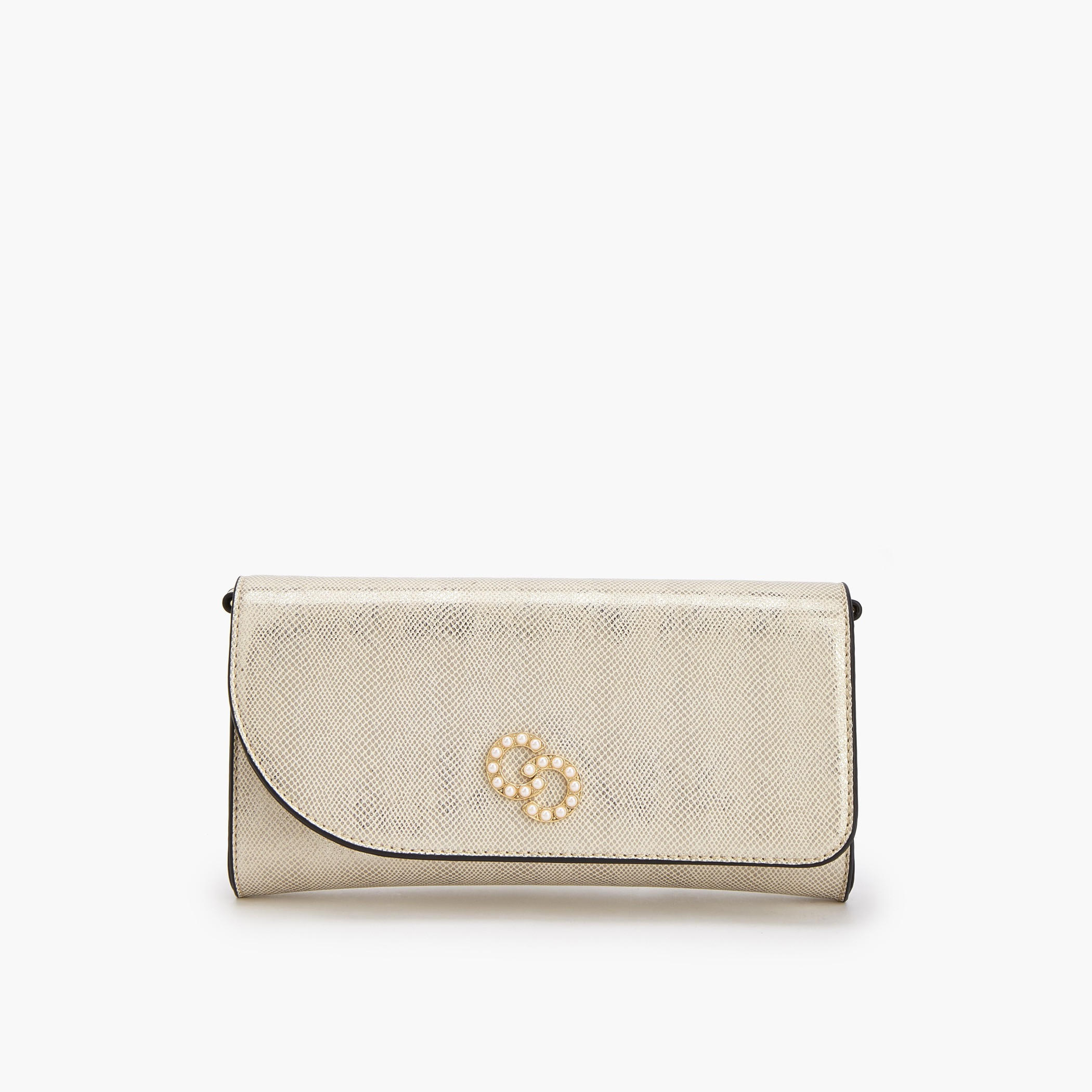 Celeste Textured Crossbody Bag with Detachable Chain Strap-women-bagsandwallets-handbags-image-1