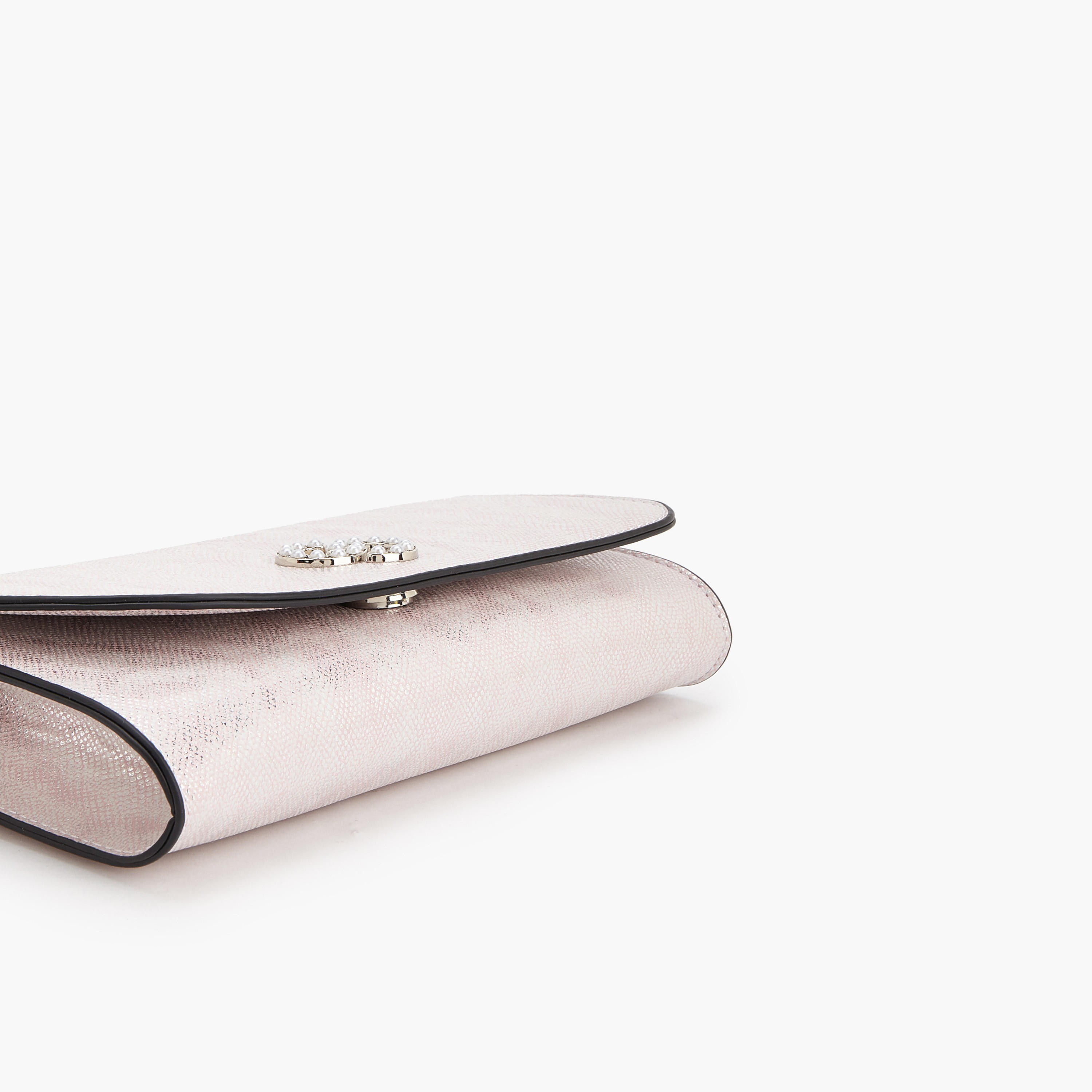 شنطة كروس بودي بارزة الملمس بحزام سلسلة قابل للفصل من سيليست-women-bagsandwallets-handbags-image-6